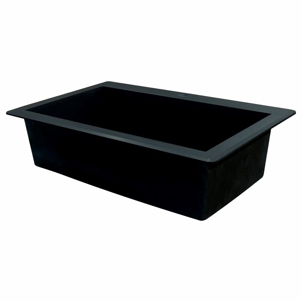 Transolid Radius 33 X 22 Granite Single Bowl Drop In Kitchen Sink