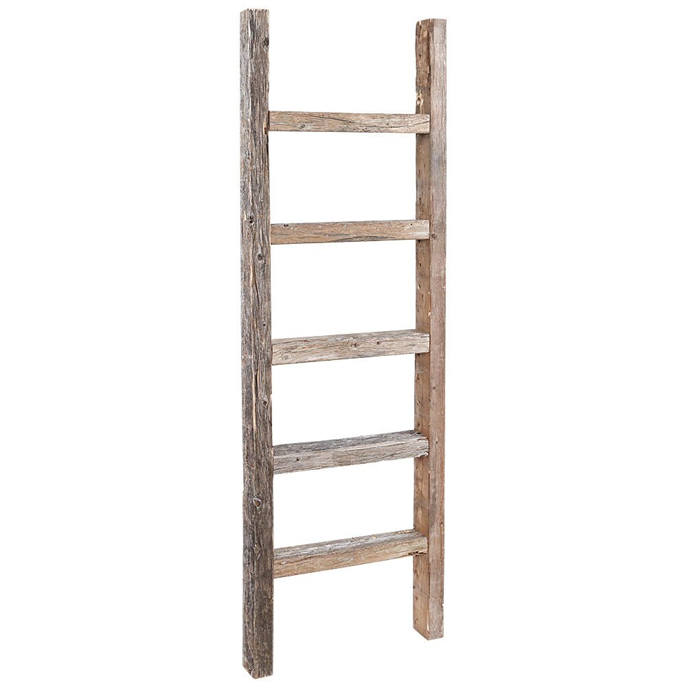 RusticDecor Wood 16W X 48H Decorative Ladder Reviews Wayfair Ca   Rustic Decor 4 Ft Wood Decorative Straight Ladder 