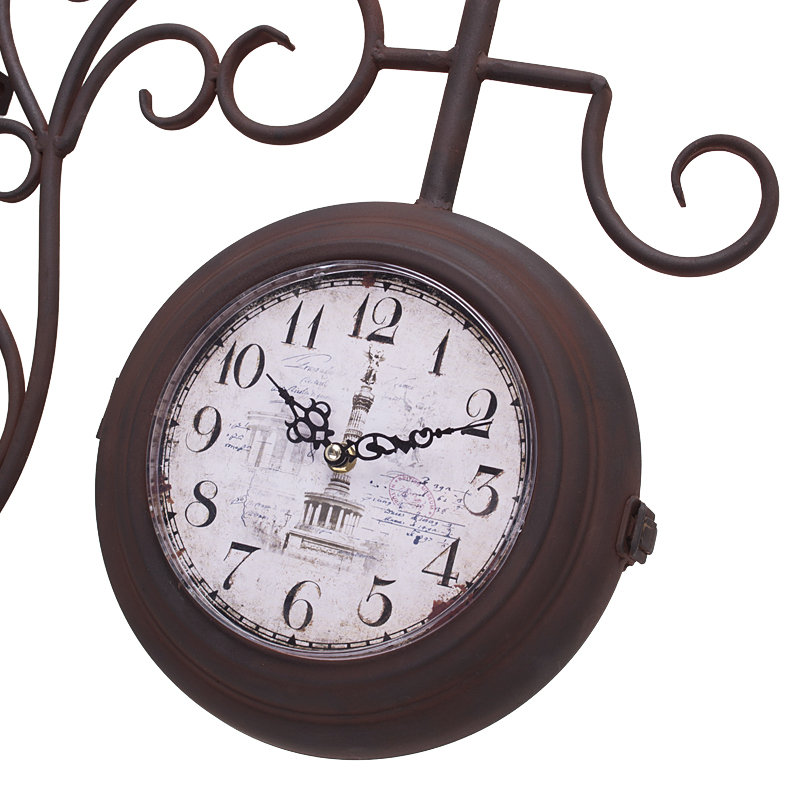 UtopiaAlley Vintage Inspired Train Station Double Sided Wall Hanging