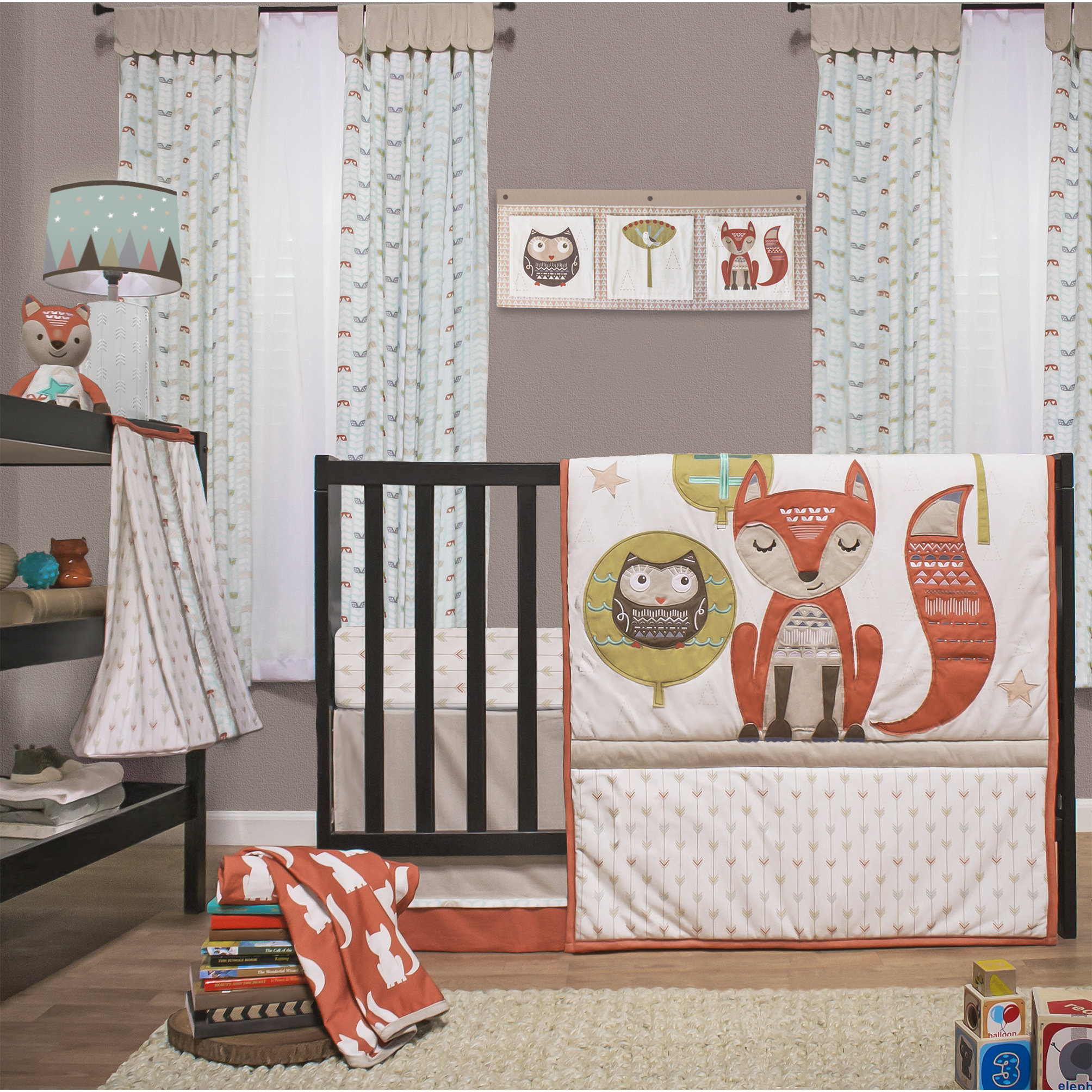 Little Haven Clever Fox 4 Piece Crib Bedding Set & Reviews Wayfair