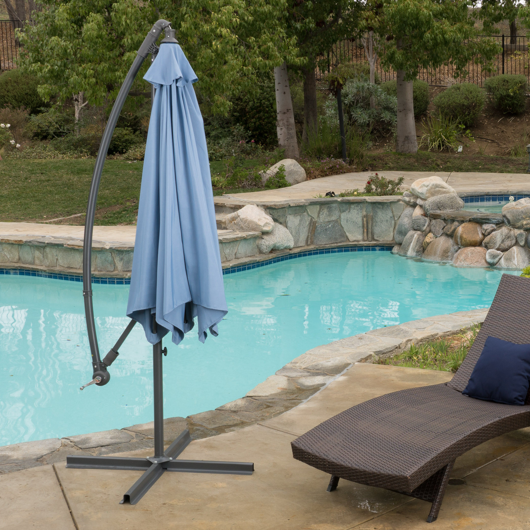 Latitude Run 10' Cantilever Umbrella & Reviews | Wayfair