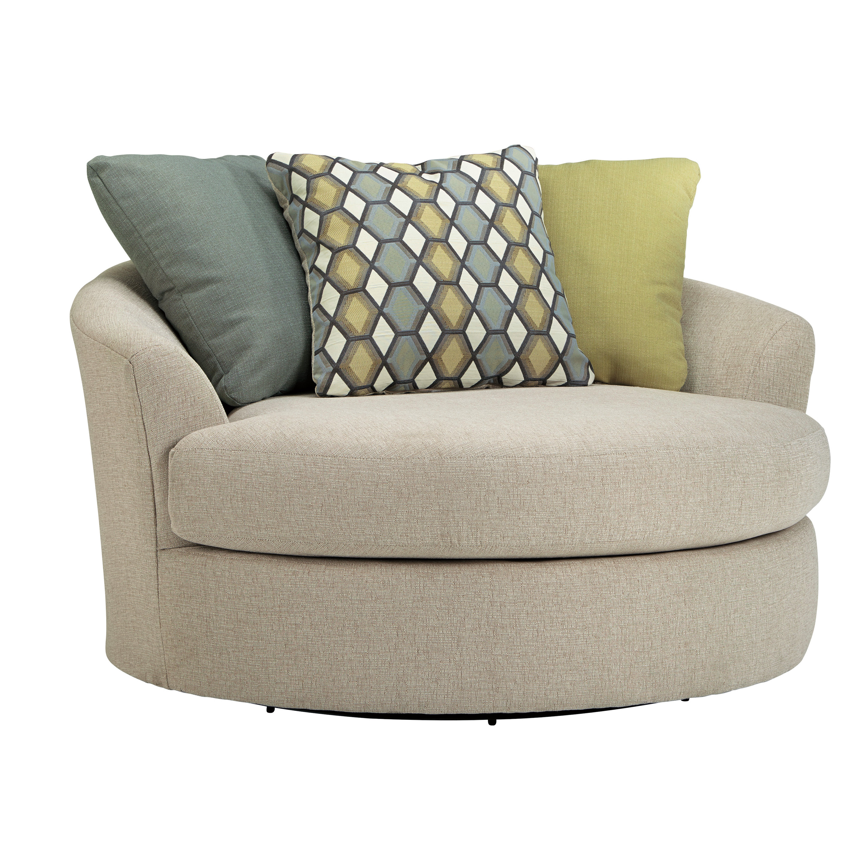 Latitude Run Bradfield Oversized Swivel Barrel Chair & Reviews | Wayfair