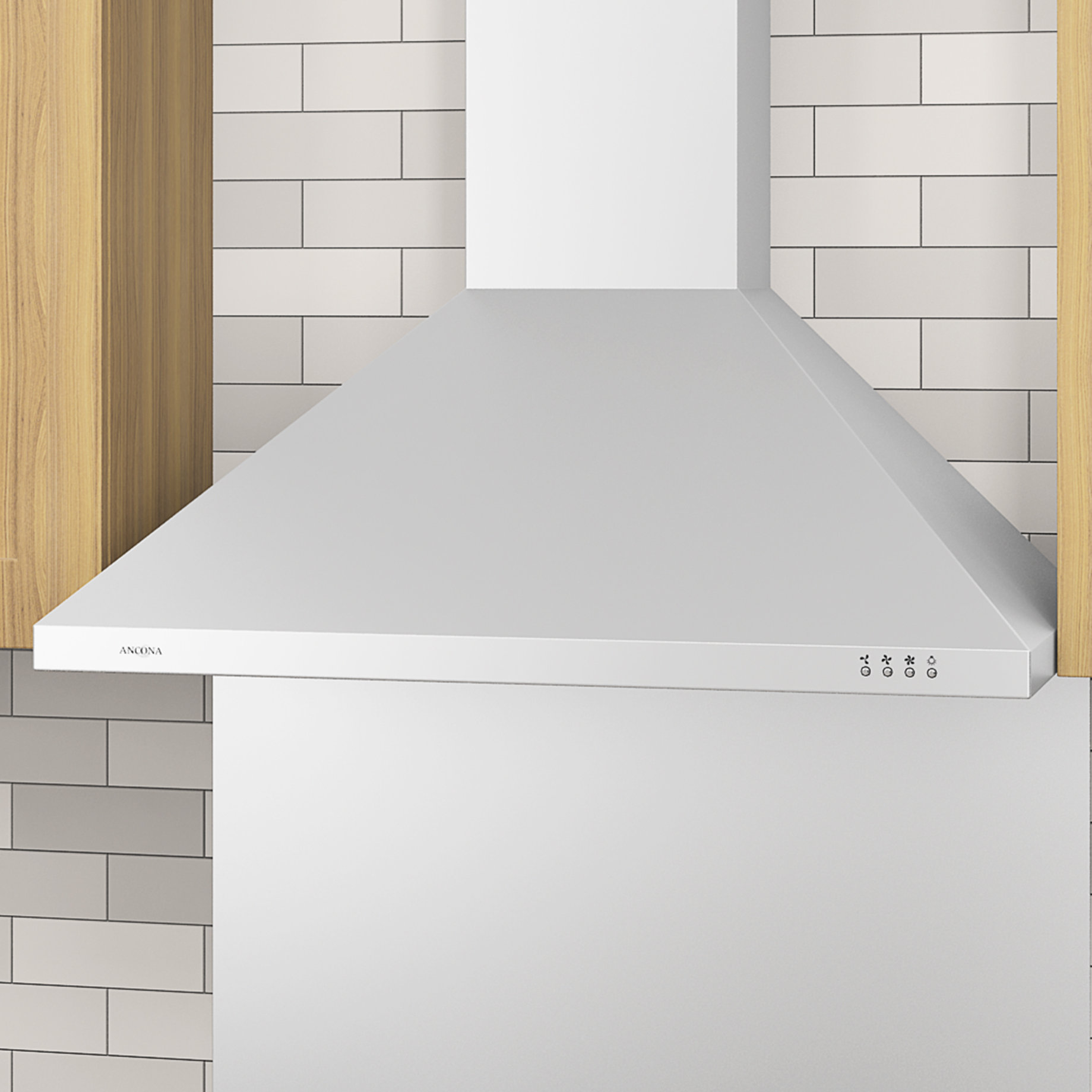 Ancona Rapido III 30" 600 CFM Convertible Wall Mount Range Hood Wayfair