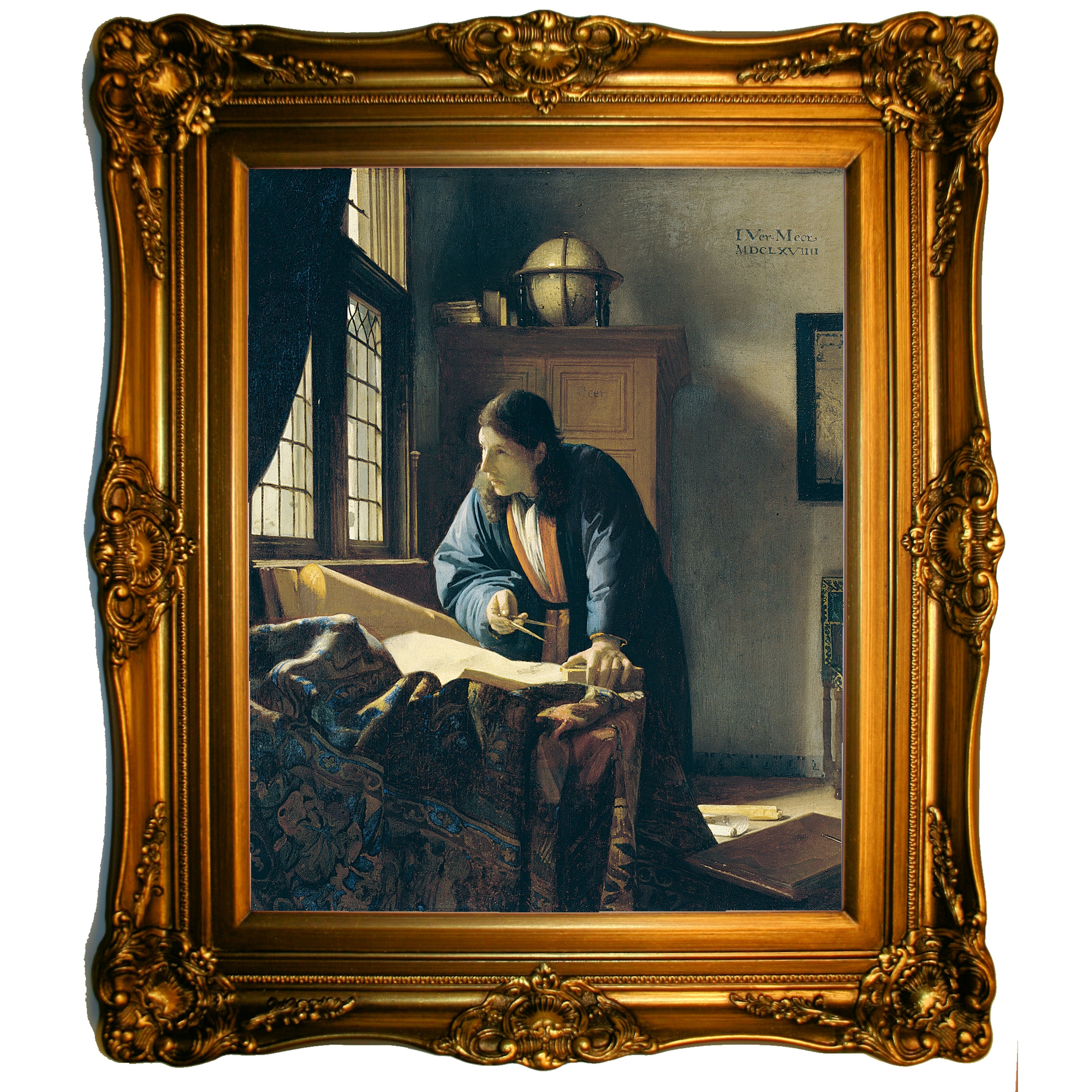 Historic Art Gallery 'The Geographer' by Johannes Vermeer