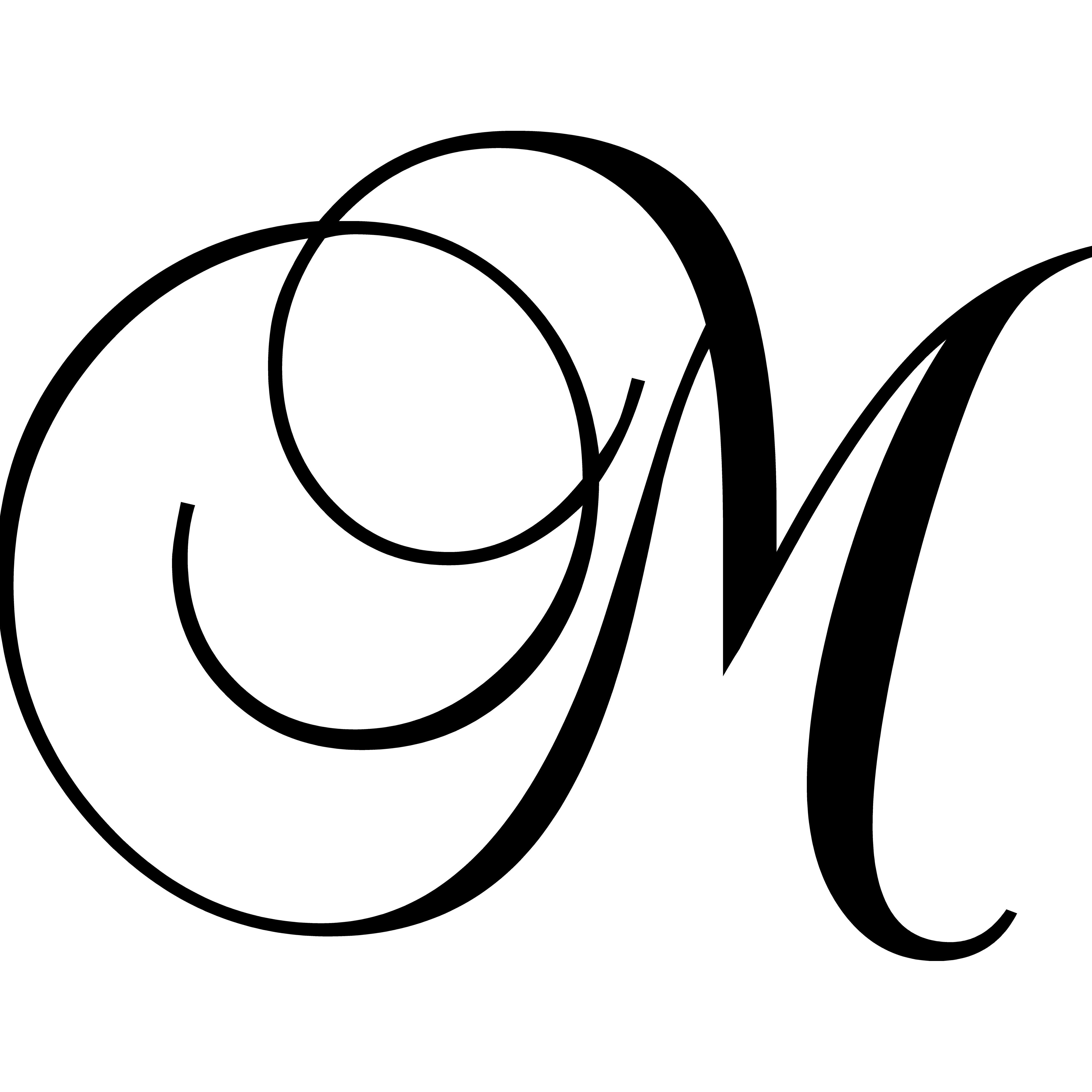 Enchantingly Elegant Letter M Wall Decal