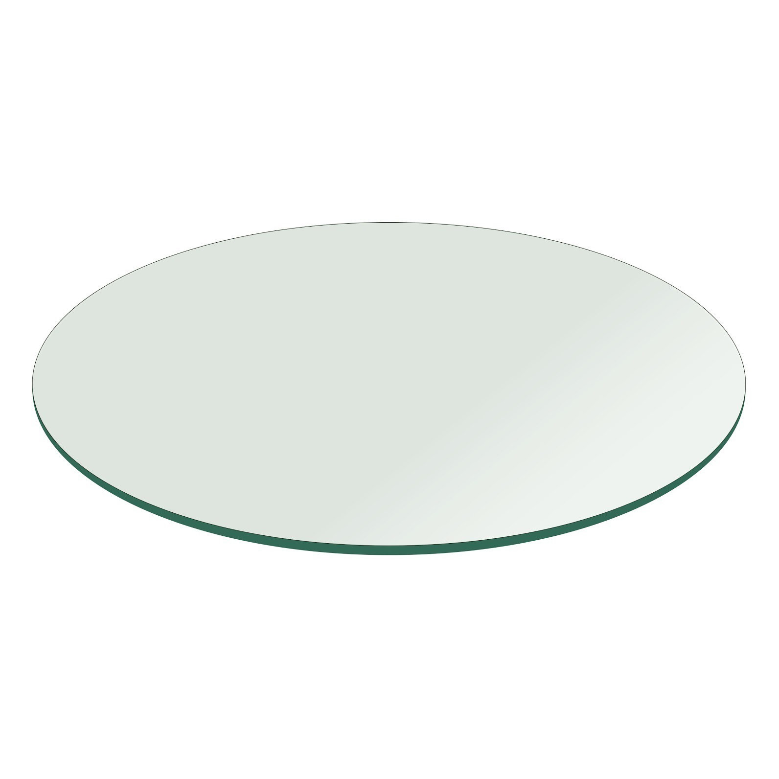 Fab Glasirror 34 Round Flat Polished Tempered Glass Table Fab Glasirror 34 Quot Round Flat Polished Tempered Glass Table Top