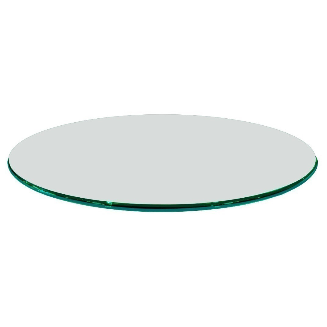 Fab Glasirror 26 Round Ogee Tempered Glass Table Top Wayfair Fab Glasirror 26 Quot Round Ogee Tempered Glass Table Top