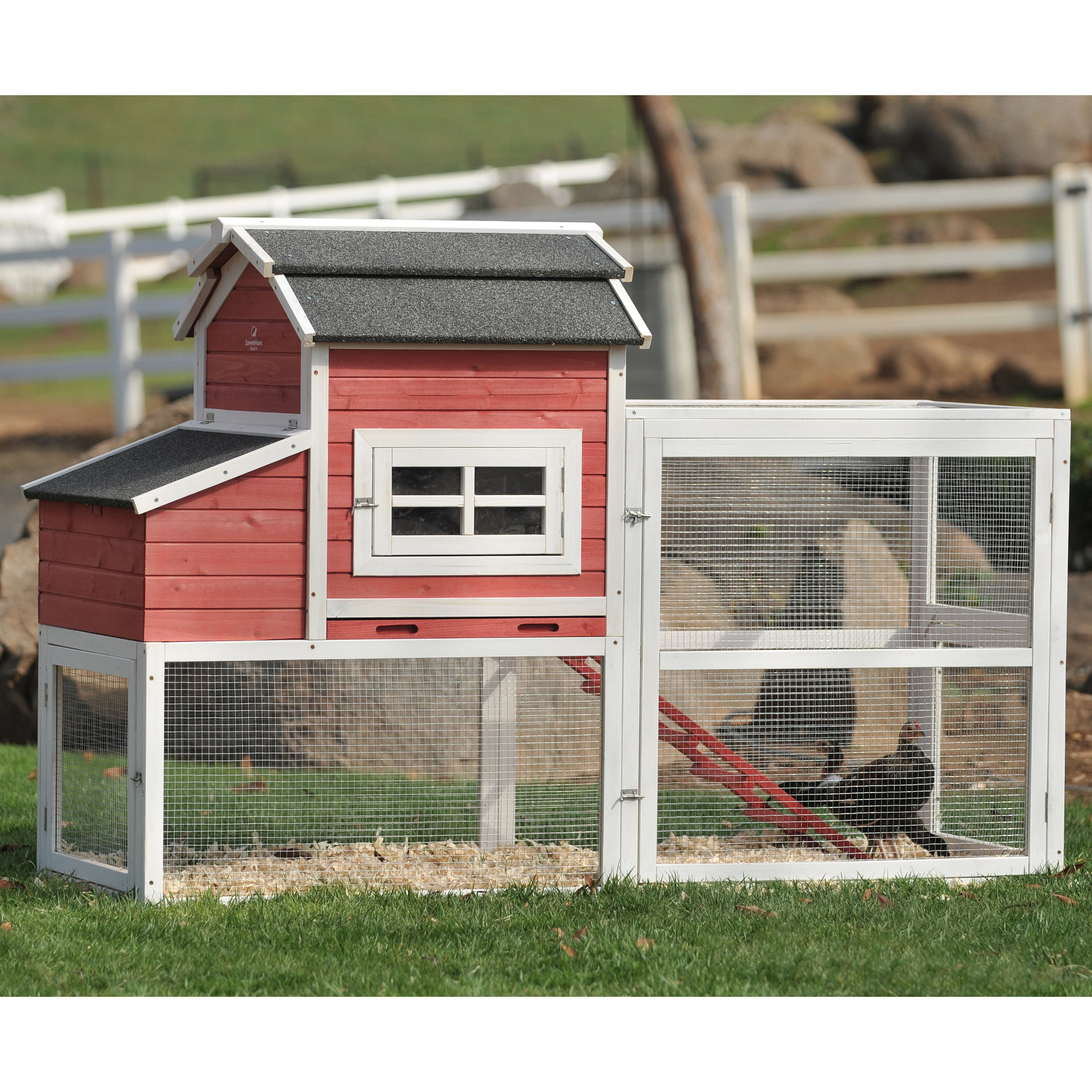 SummerHawk Ranch Vintage Barn Chicken Coop & Reviews Wayfair