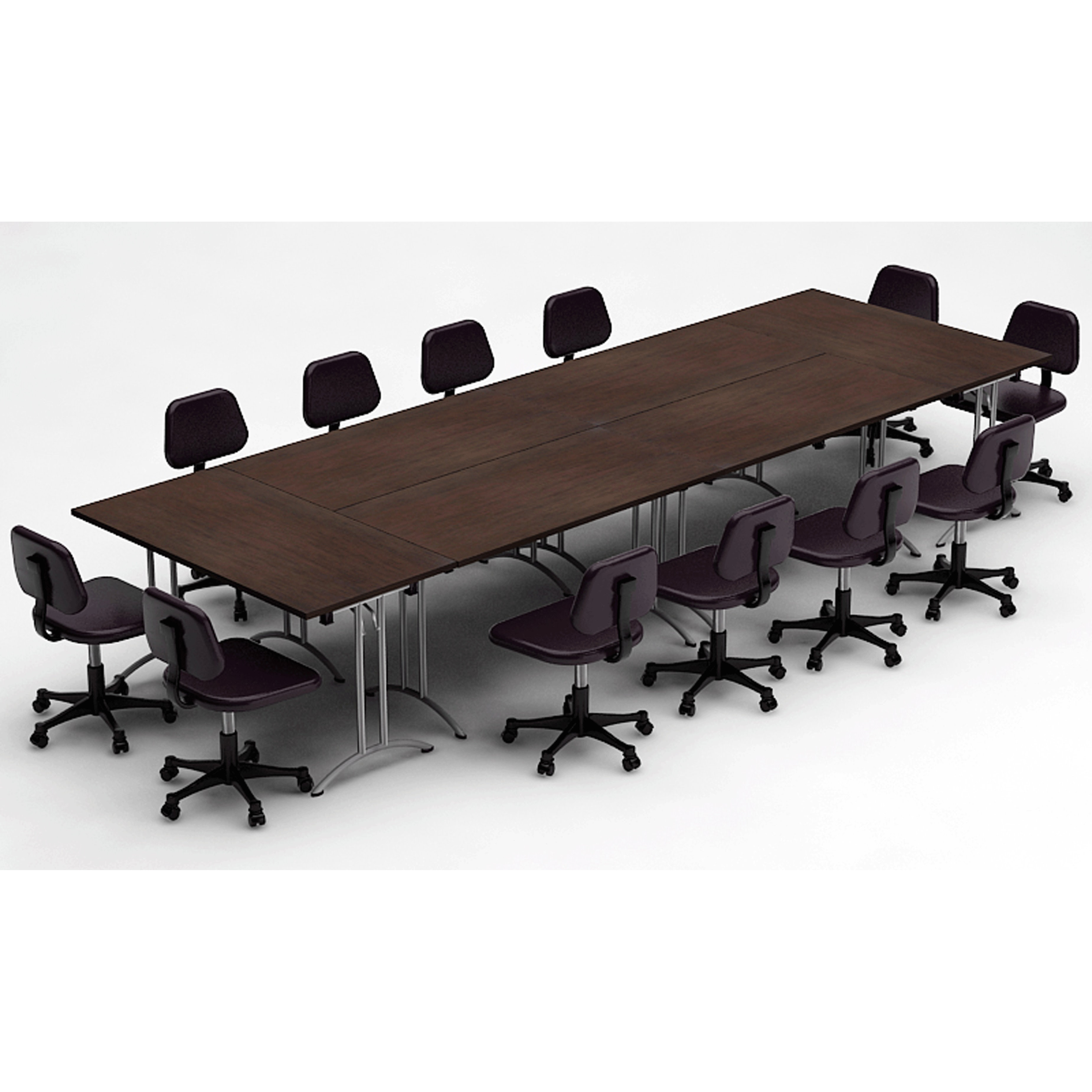 Team Tables Meeting Seminar 6 Piece Combo 15' Rectangular Conference