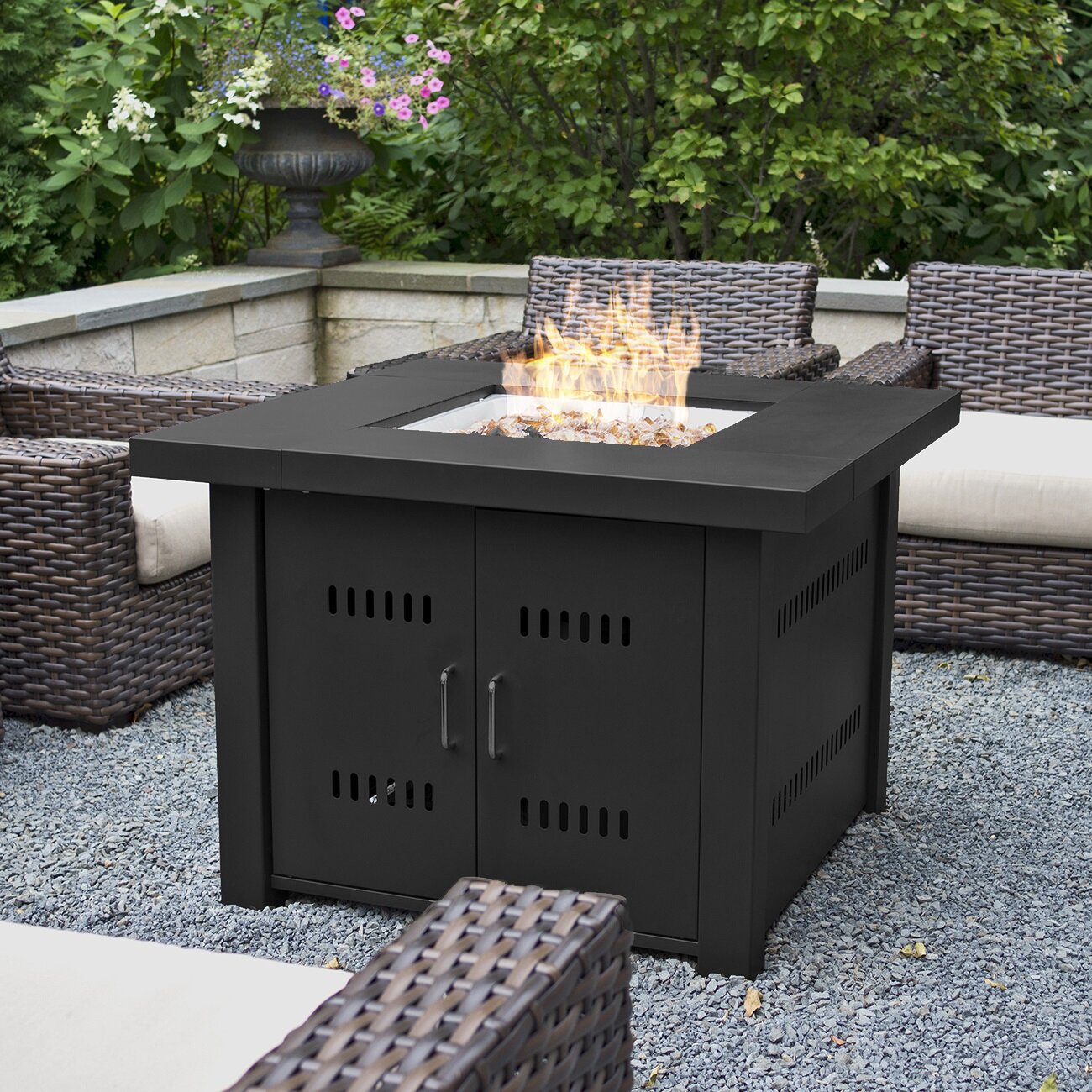 Belleze Propane Gas Firepit Table & Reviews | Wayfair