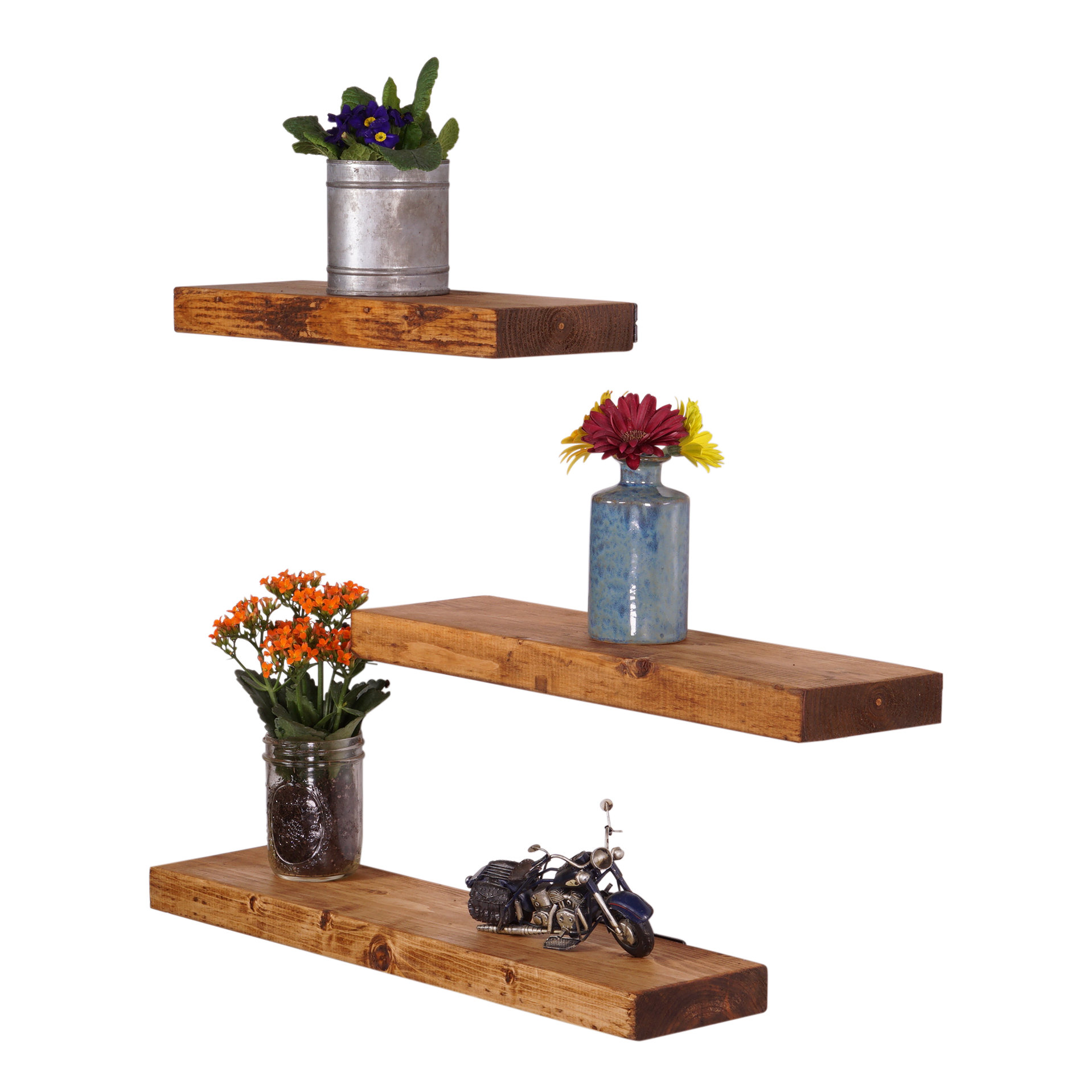 DelHutsonDesigns True 3 Piece Floating Shelf Set Wayfair.ca