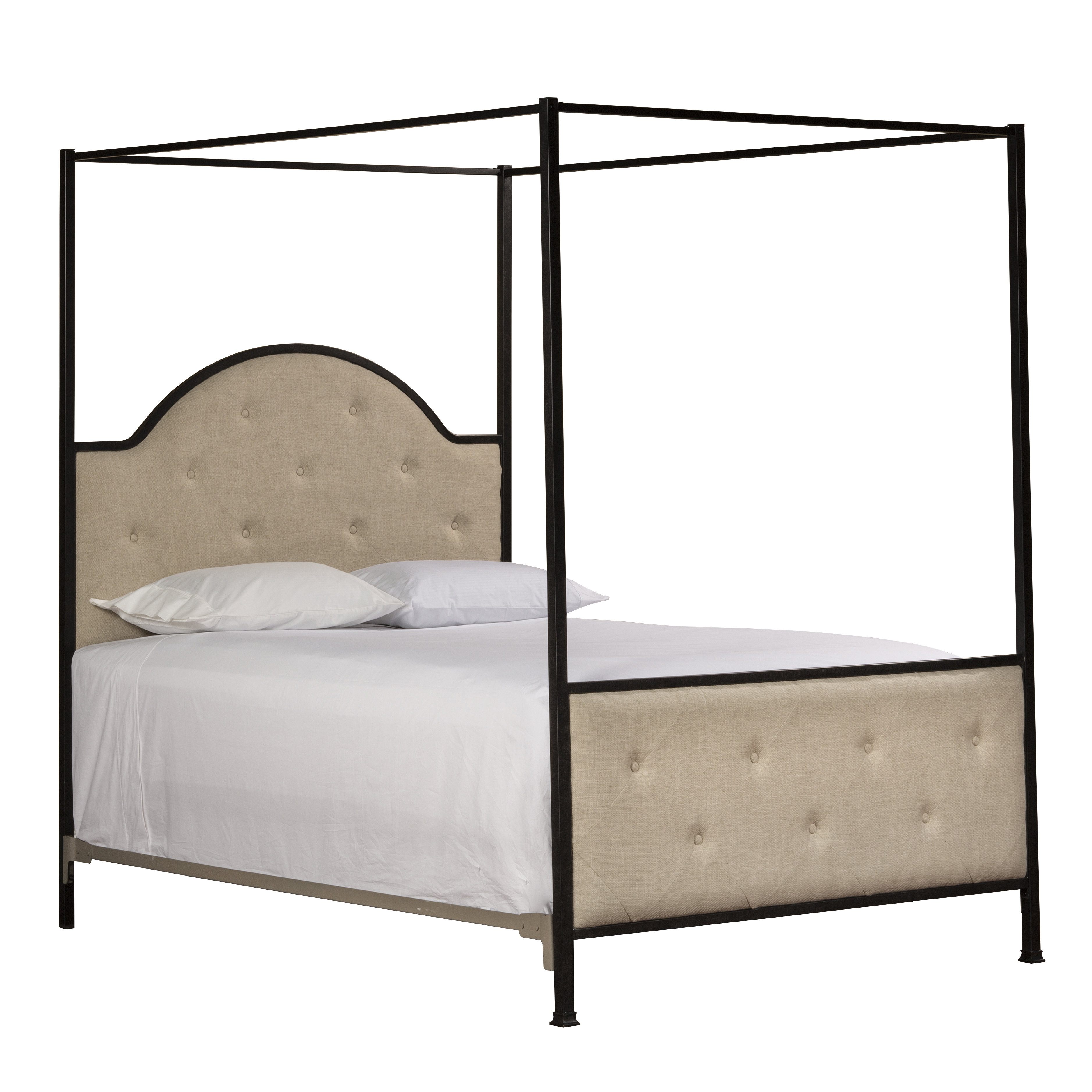 Laurel Foundry Modern Farmhouse Antonia Upholstered Canopy Bed