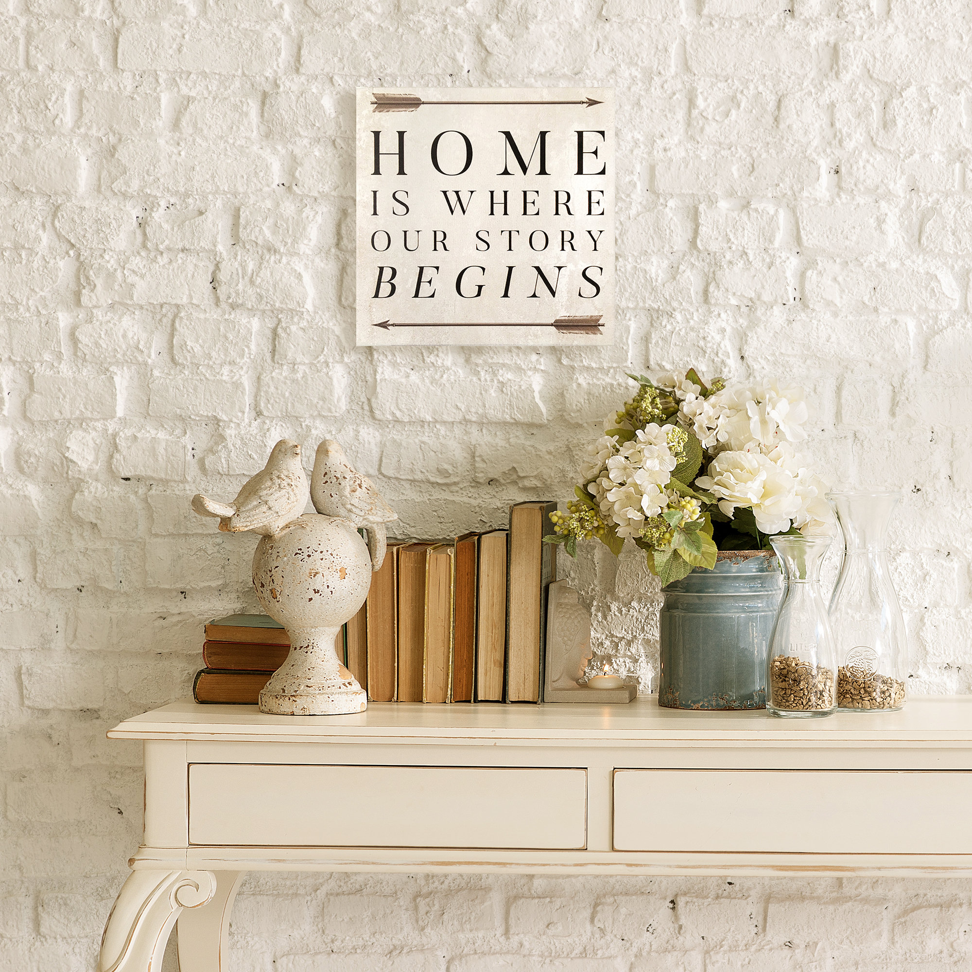 Laurel Foundry Modern Farmhouse Our Storey Textural Art on Plaque