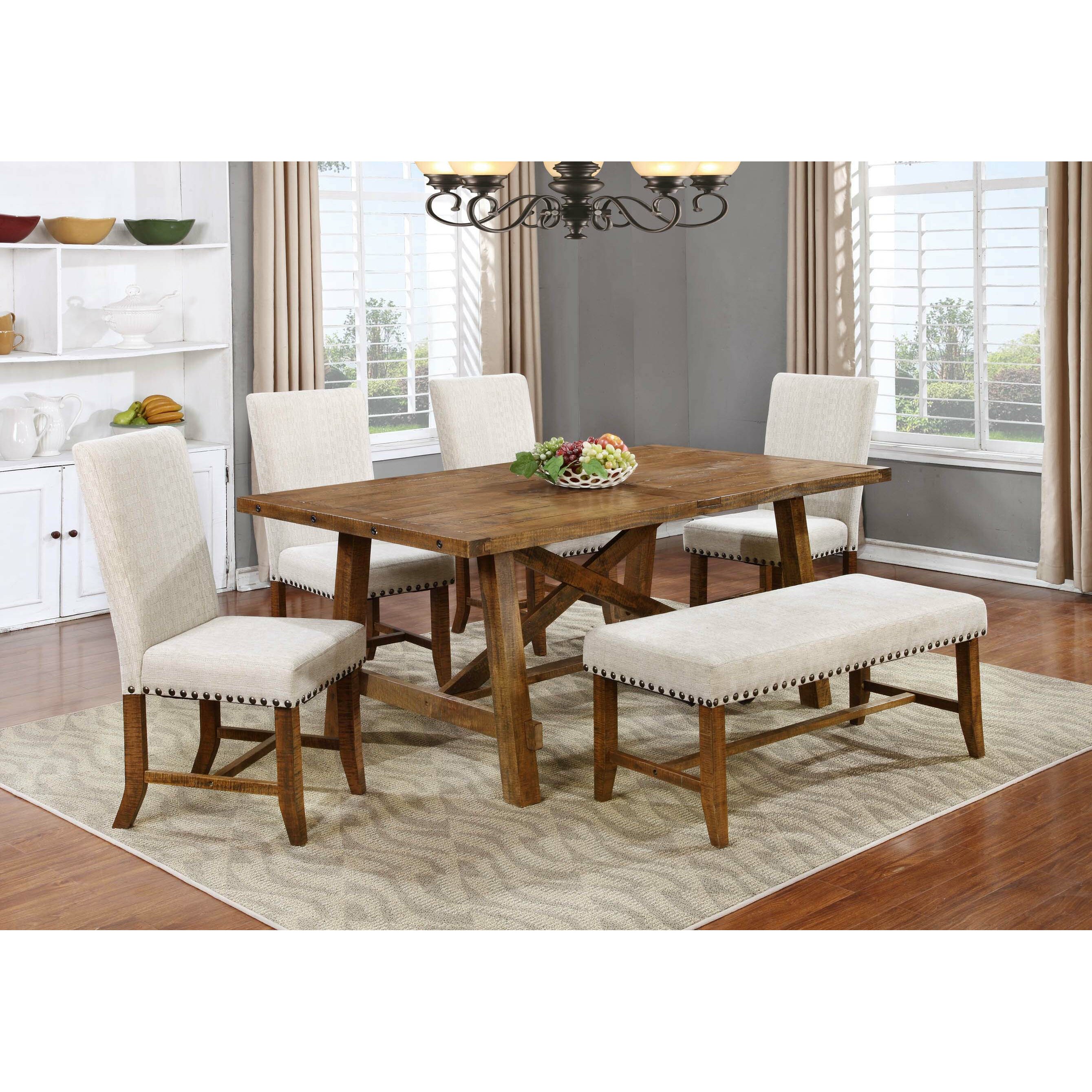 Laurel Foundry Modern  Farmhouse  Montcerf 6 Piece Dining  