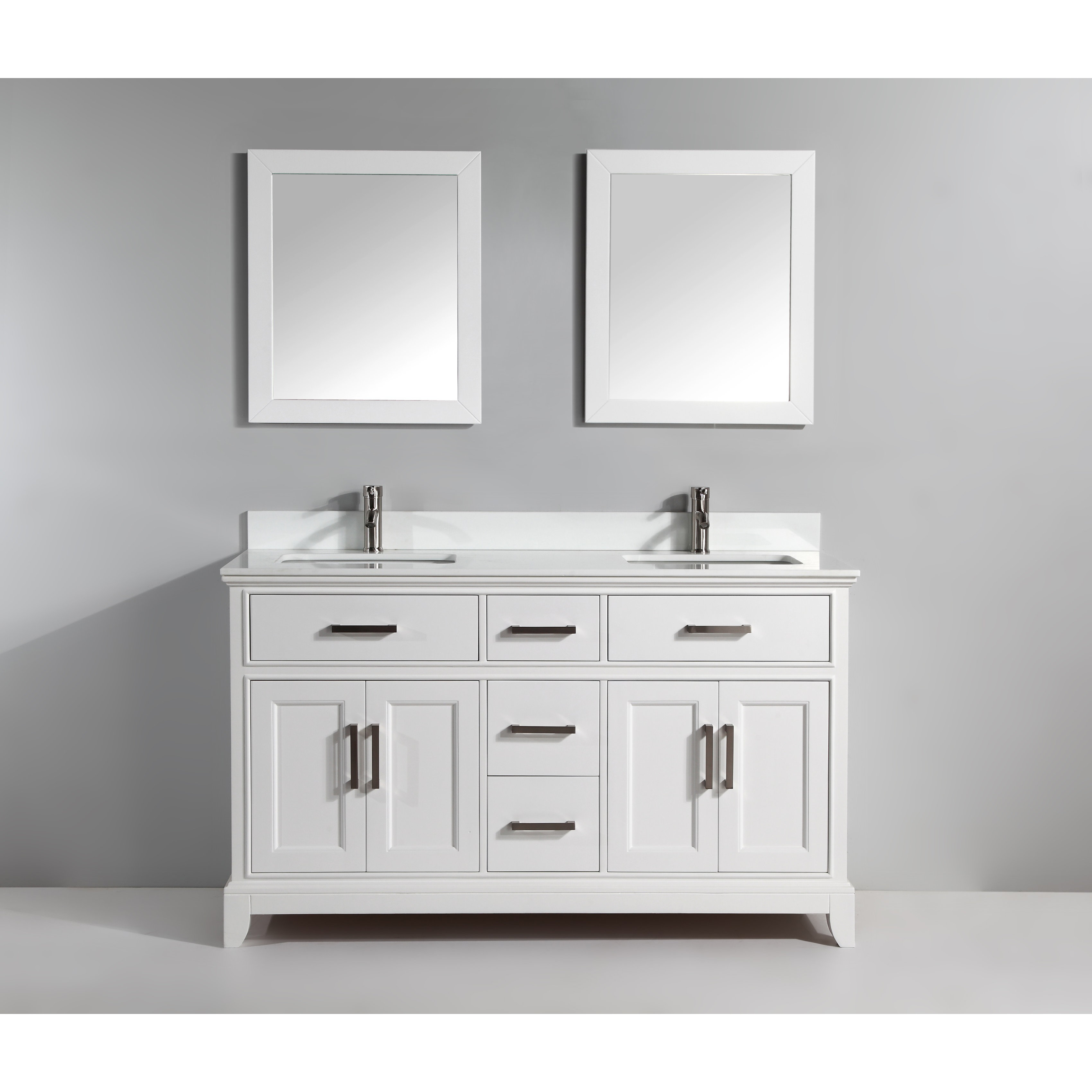Vanityart 72 Double Bathroom Vanity Set With Mirror Reviews Vanity Art 72 Quot Double Bathroom Set With Mirror
