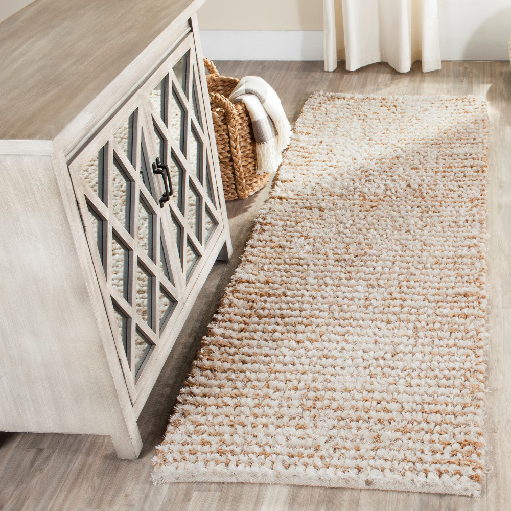 Safavieh Shag White & Beige Area Rug & Reviews Wayfair