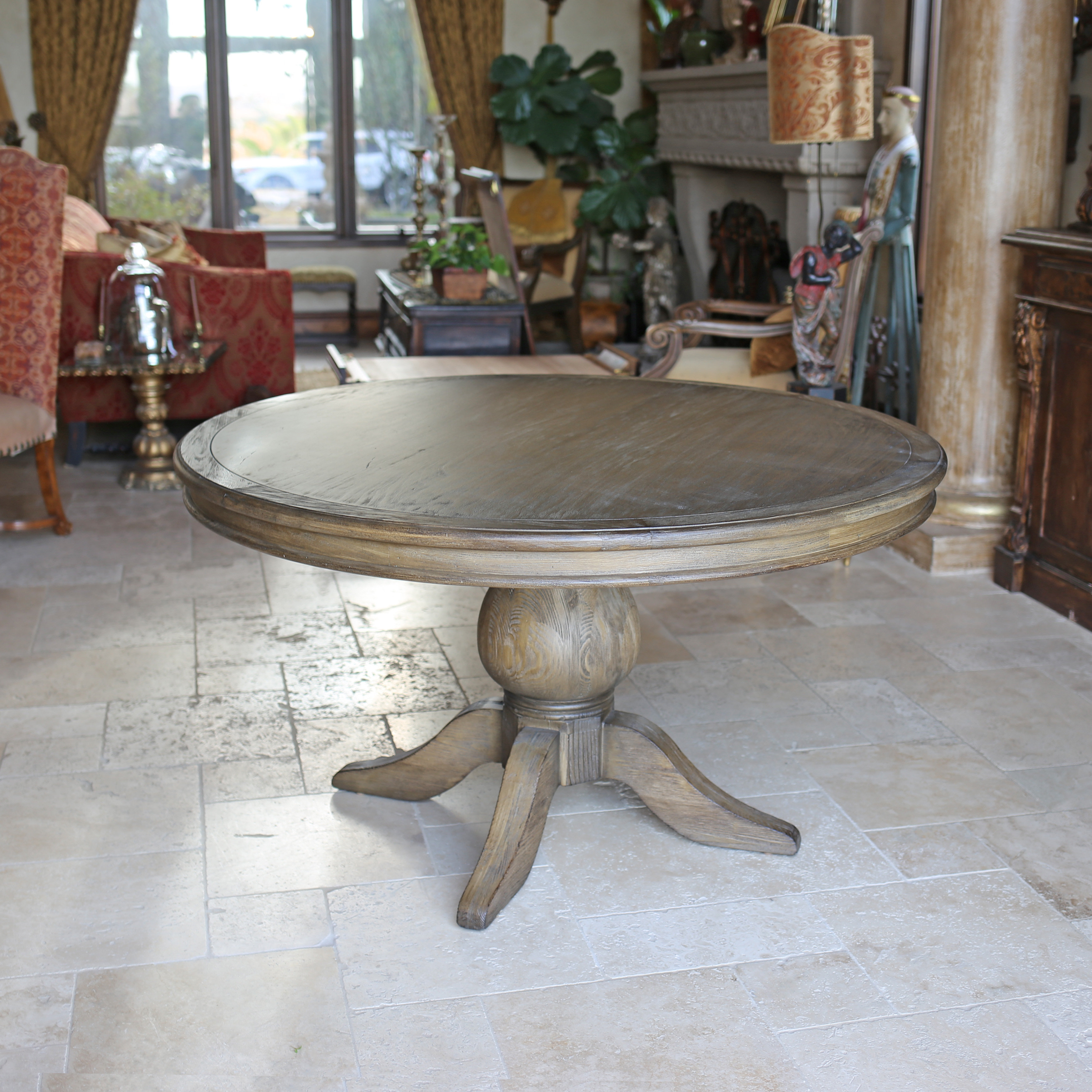 Round Kitchen Dining Tables You Ll Love Wayfair Florence Reclaimed Wood Round Dining Table