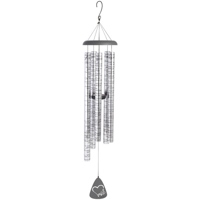 Carson Home Accents Never Be Fotten Sonnet Wind Chime Wayfair Carson Home Accents Never Be Fotten Sonnet Wind Chime
