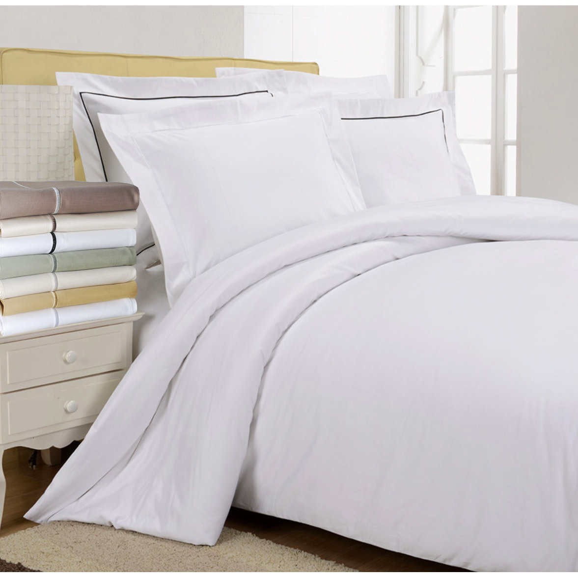 Simple Luxury 800 Thread Count Egyptian Quality Cotton Solid Duvet Simple Luxury 800 Thread Count Egyptian Quality Cotton Solid Duvet Cover Set