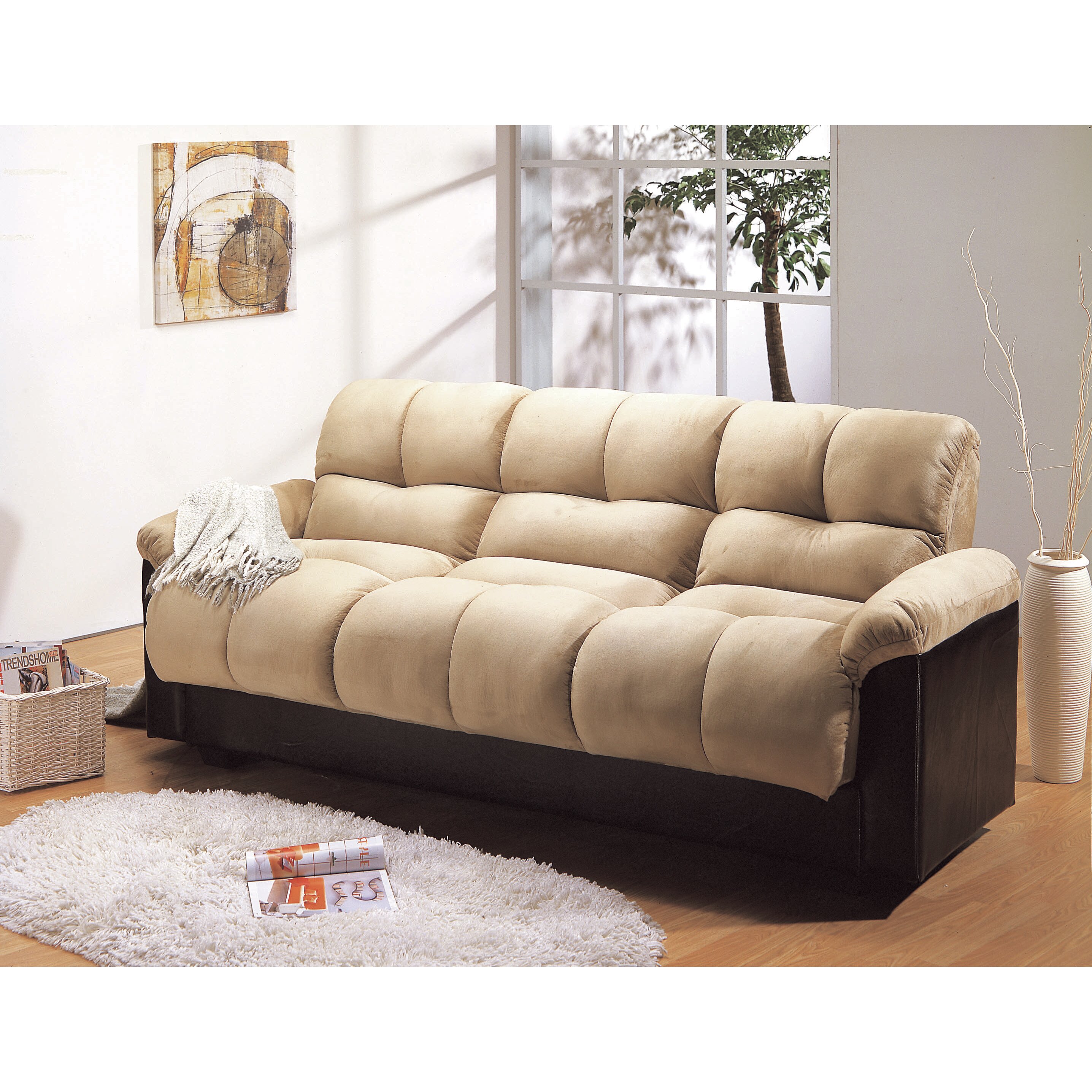 Fold Out Double Foam Sofa Bed Chloe Natural Sofa Hpricot