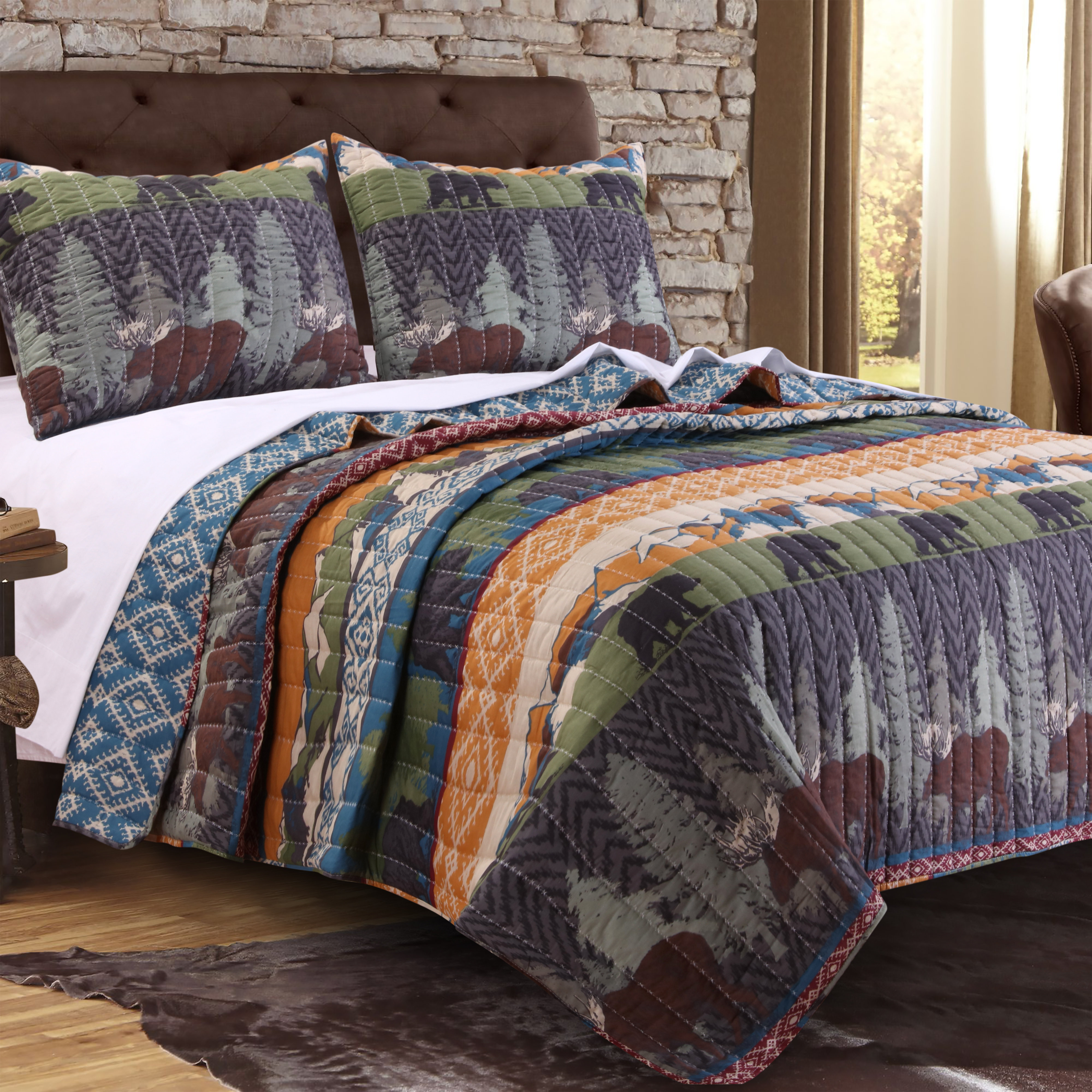 Greenland Home Fashions Black Bear Lodge Quilt Set & Reviews Wayfair.ca