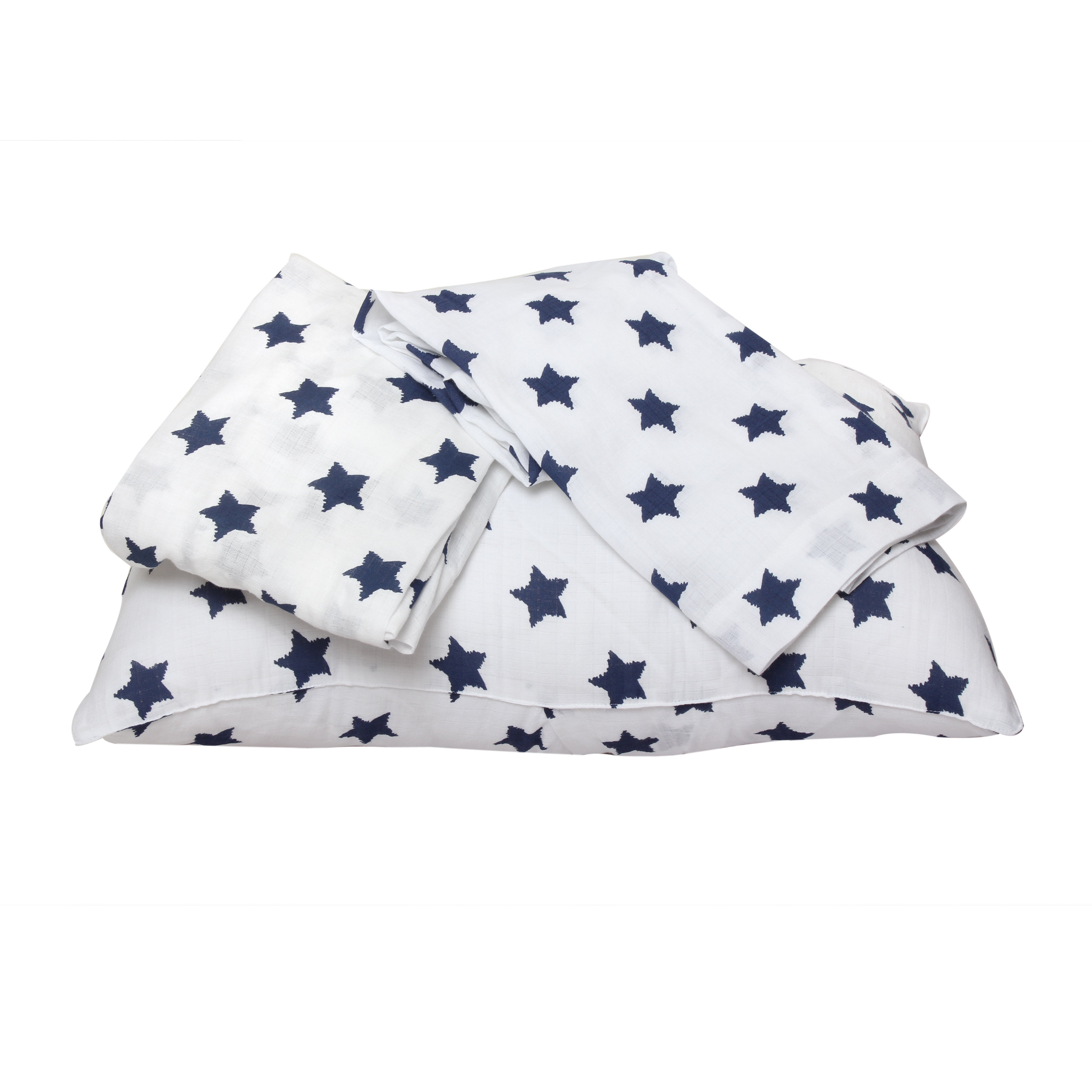 Bacati Stars Ikat Muslin Toddler Sheet & Reviews Wayfair