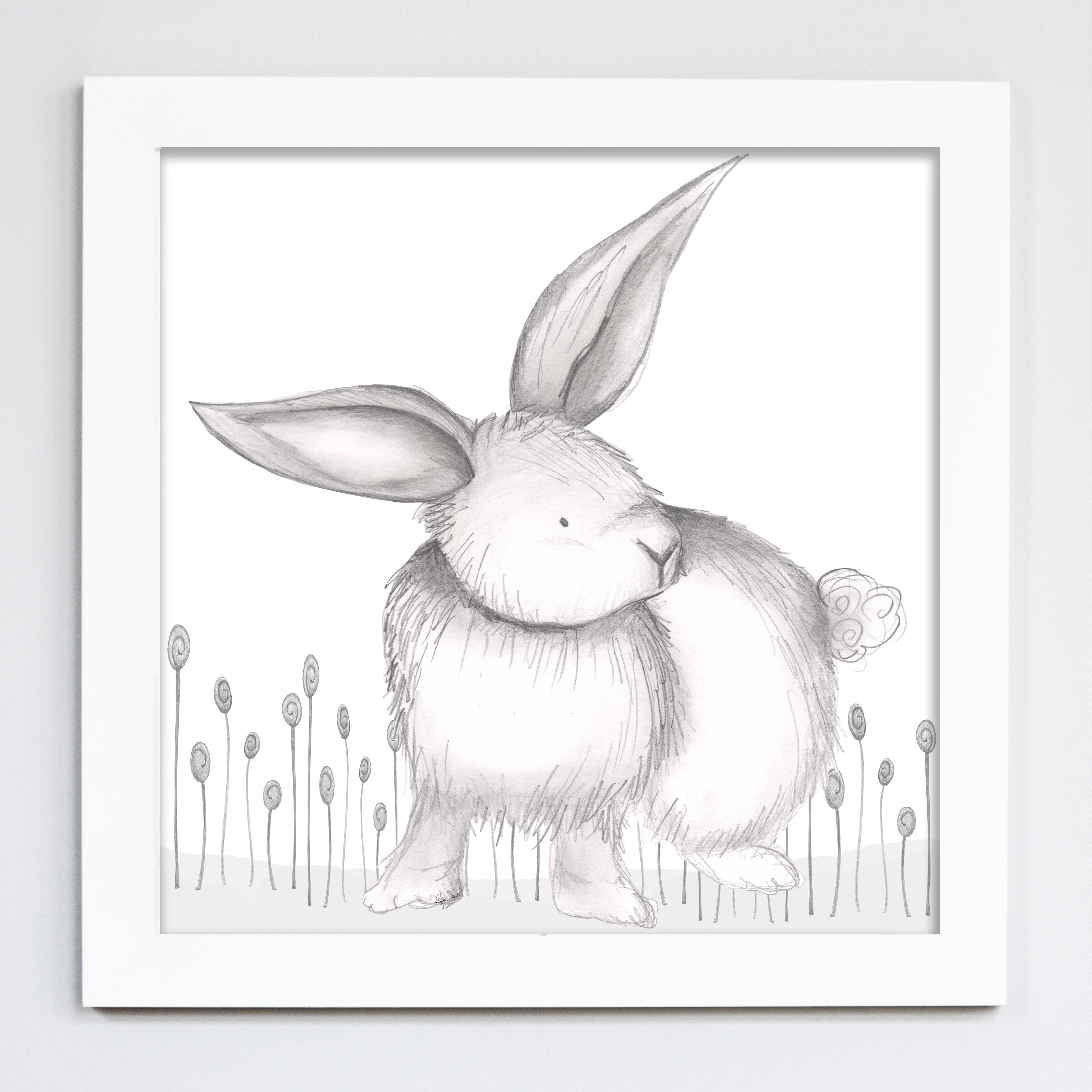 Doodlefish Forest Riley Rabbit Framed Art Wayfair