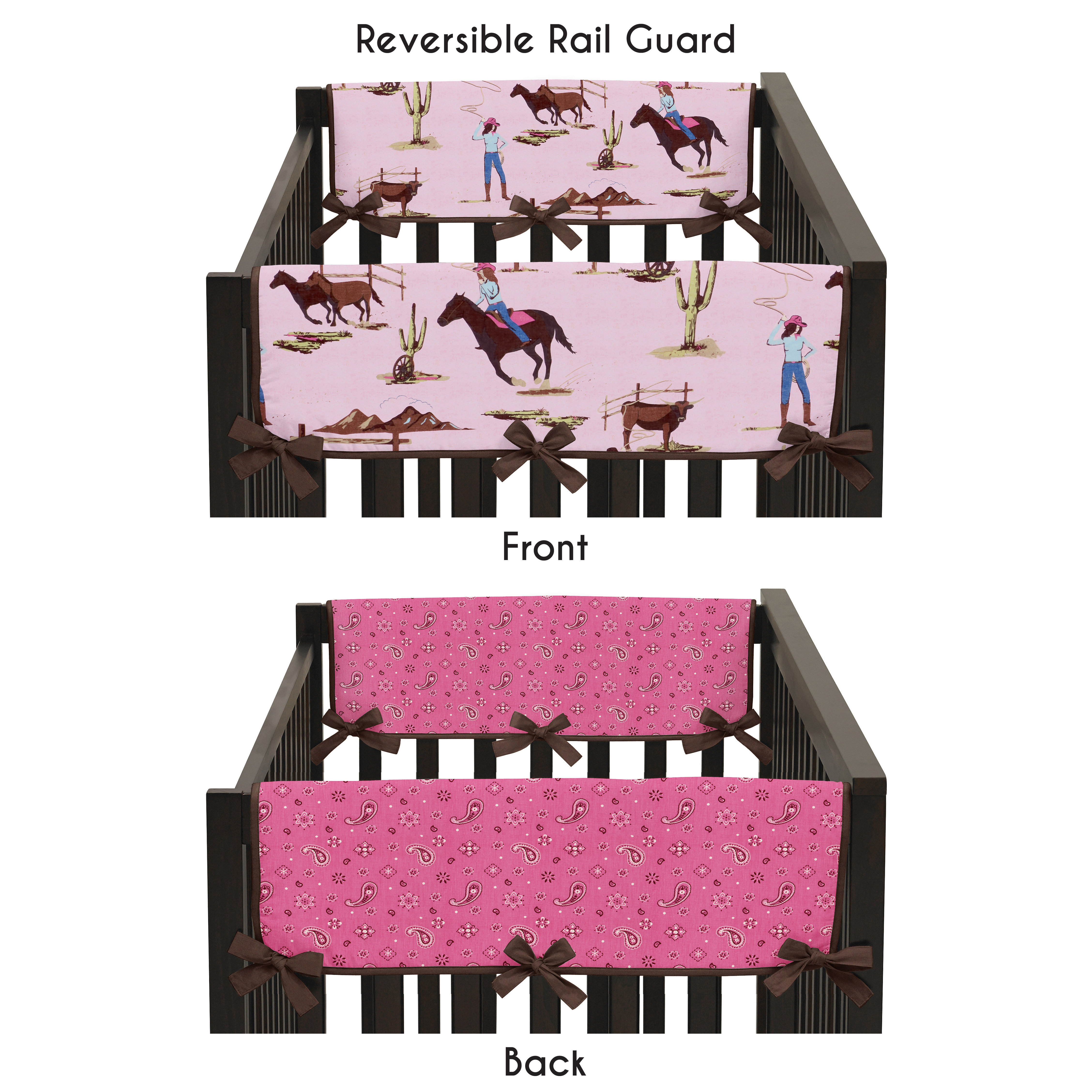 Sweet Jojo Designs Cowgirl Side Crib Rail Guard Cover & Reviews Wayfair