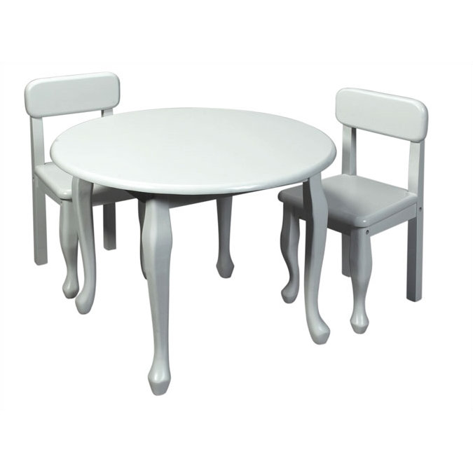 Gift Mark Queen Anne Kids 3 Piece Table And Chair Set Reviews Gift Mark Queen Anne Kids 3 Piece Table And Chair Set