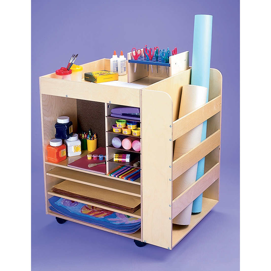 Whitney Bros. Rolling Art Cart & Reviews Wayfair