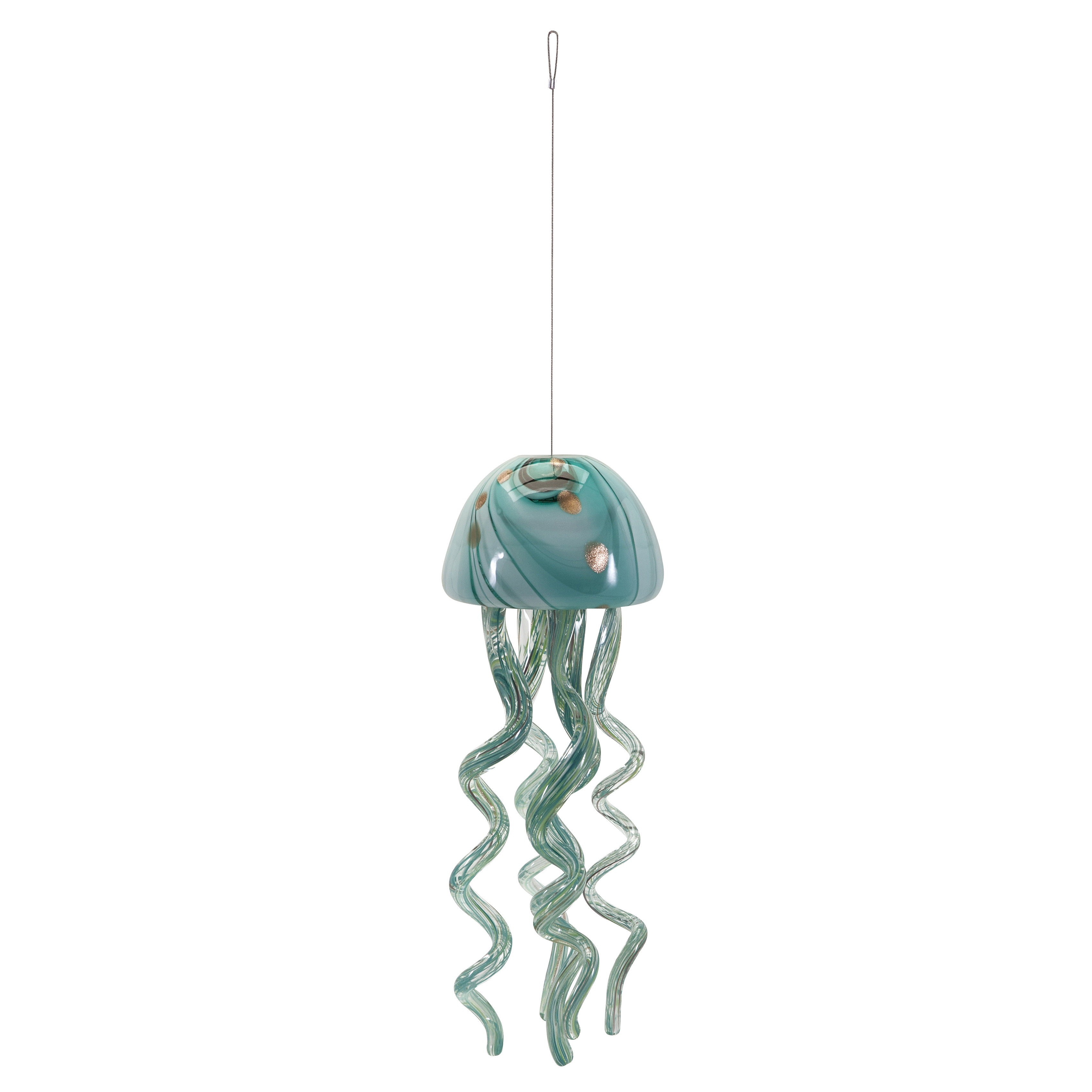 Imax Jellyfish Glass Windchime Reviews Wayfair Imax Jellyfish Glass Windchime