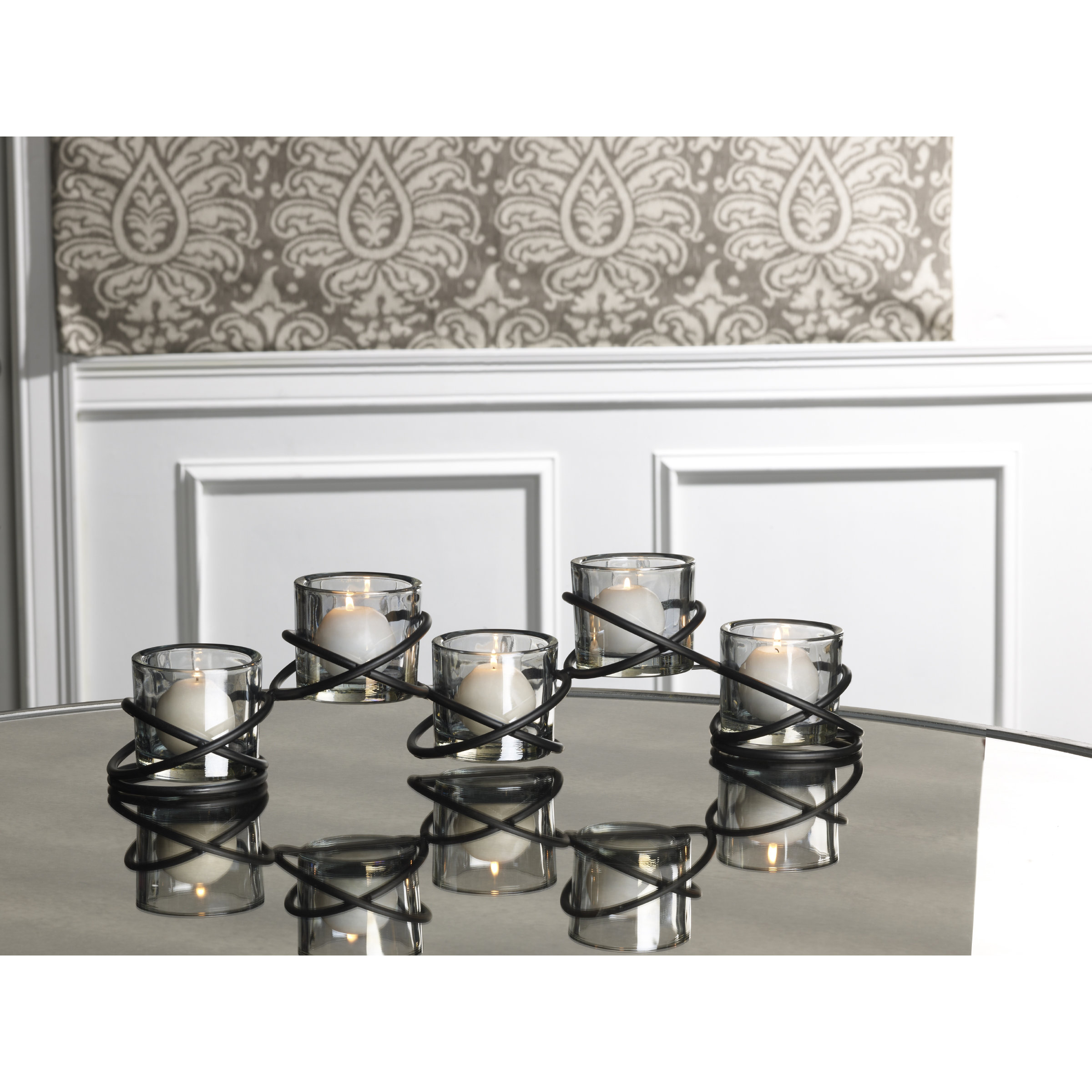 Mikasa Metal and Glass 5 Votive Candle Holder & Reviews Wayfair