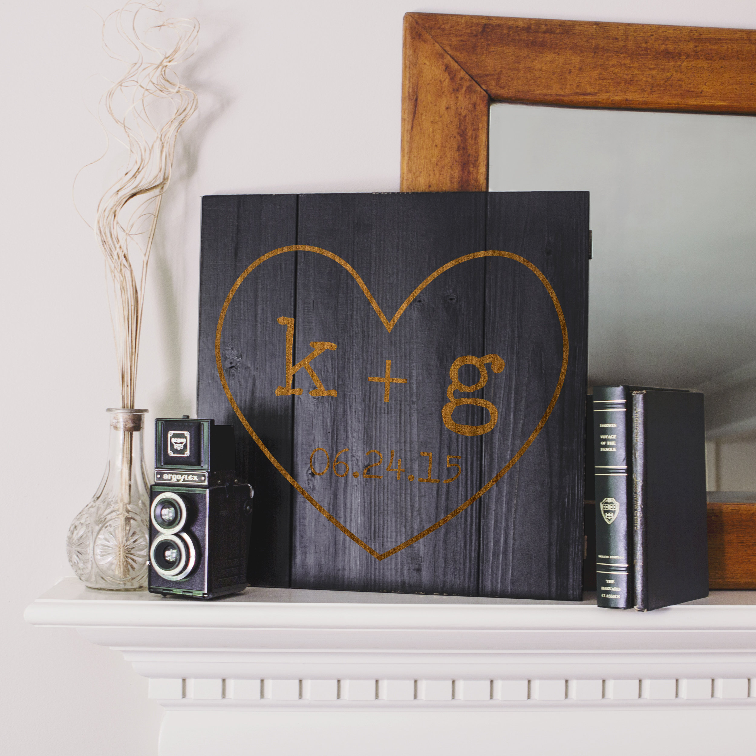 Cathys Concepts Personalized Rustic Heart Wooden Wall Decor & Reviews Wayfair