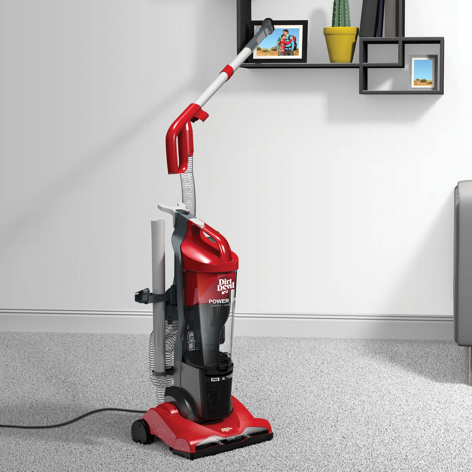 Dirt Devil Power Duo Carpet and Hard Floor Cyclonic Upright Vacuum