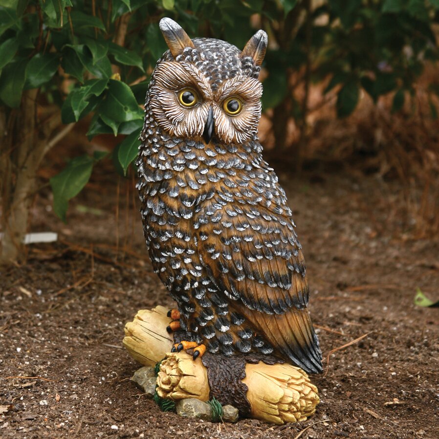 large outdoor owl statue