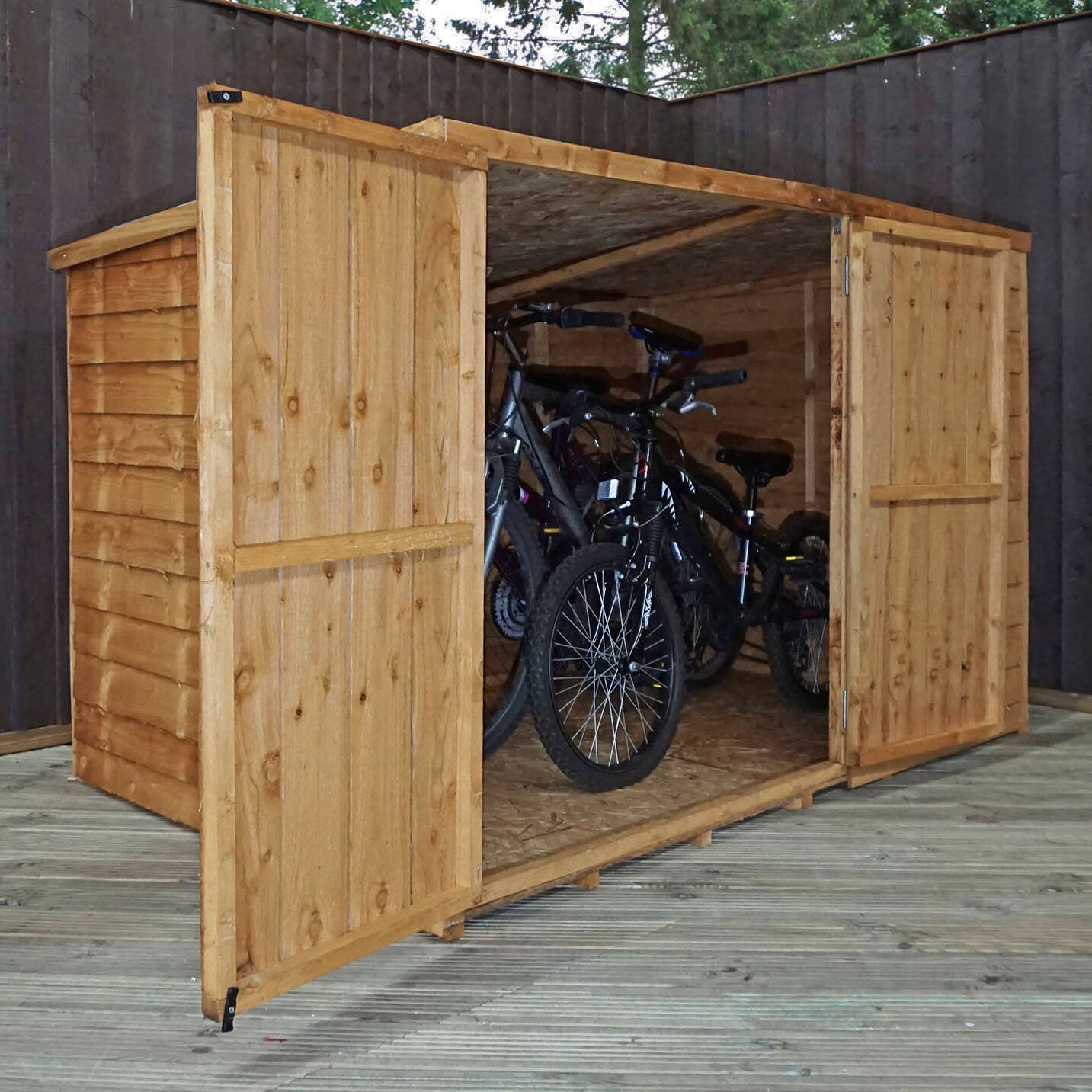 empire sheds ltd 7 x 4 wooden bike shed & reviews wayfair uk