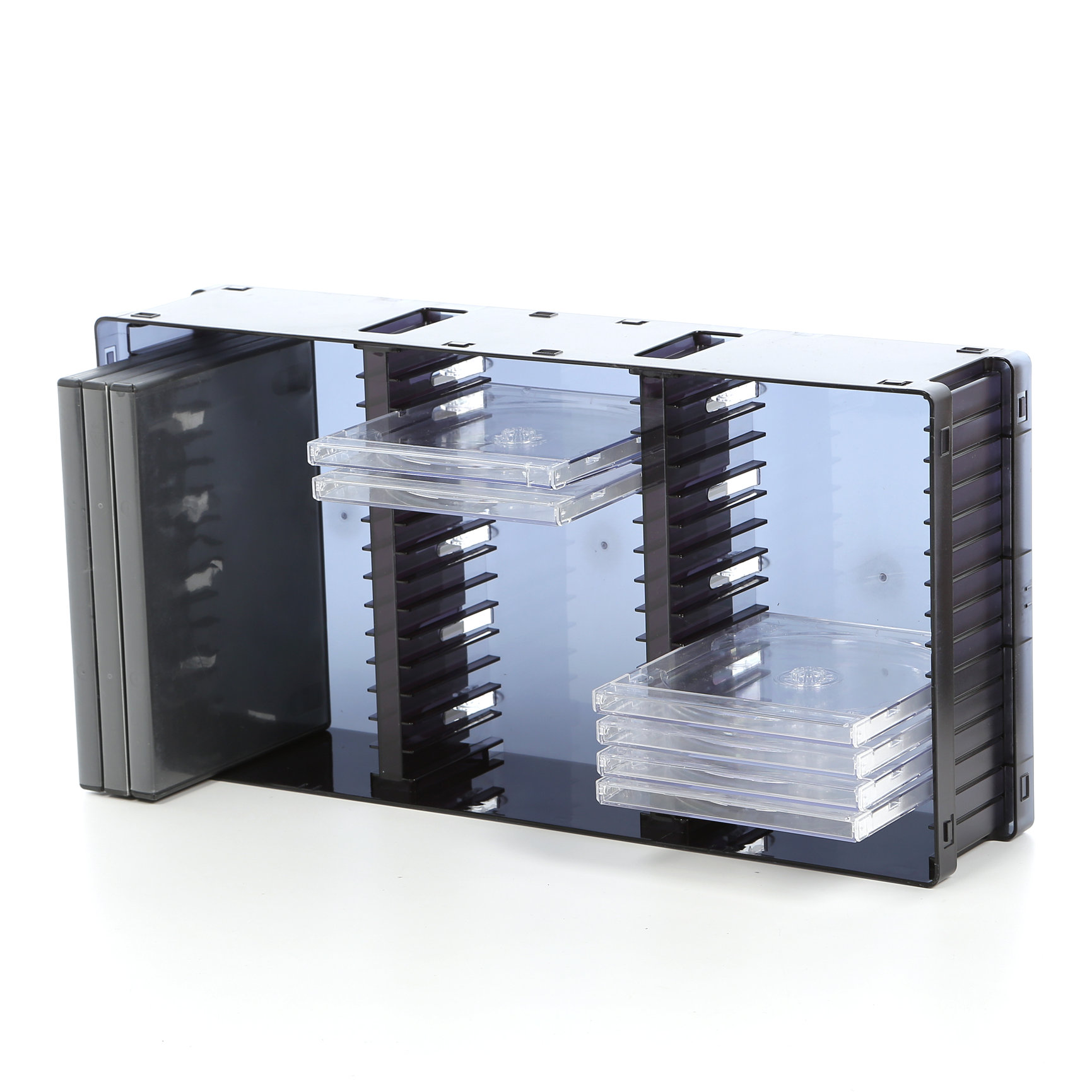 Atlantic Disc Module 21 DVD/45 CD Multimedia Tabletop Storage Rack