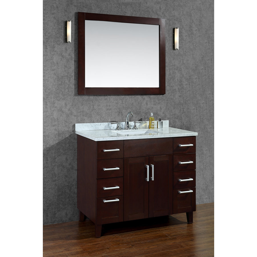 Ariel Bath Frampton 42" Single Bathroom Vanity Set with Mirror
