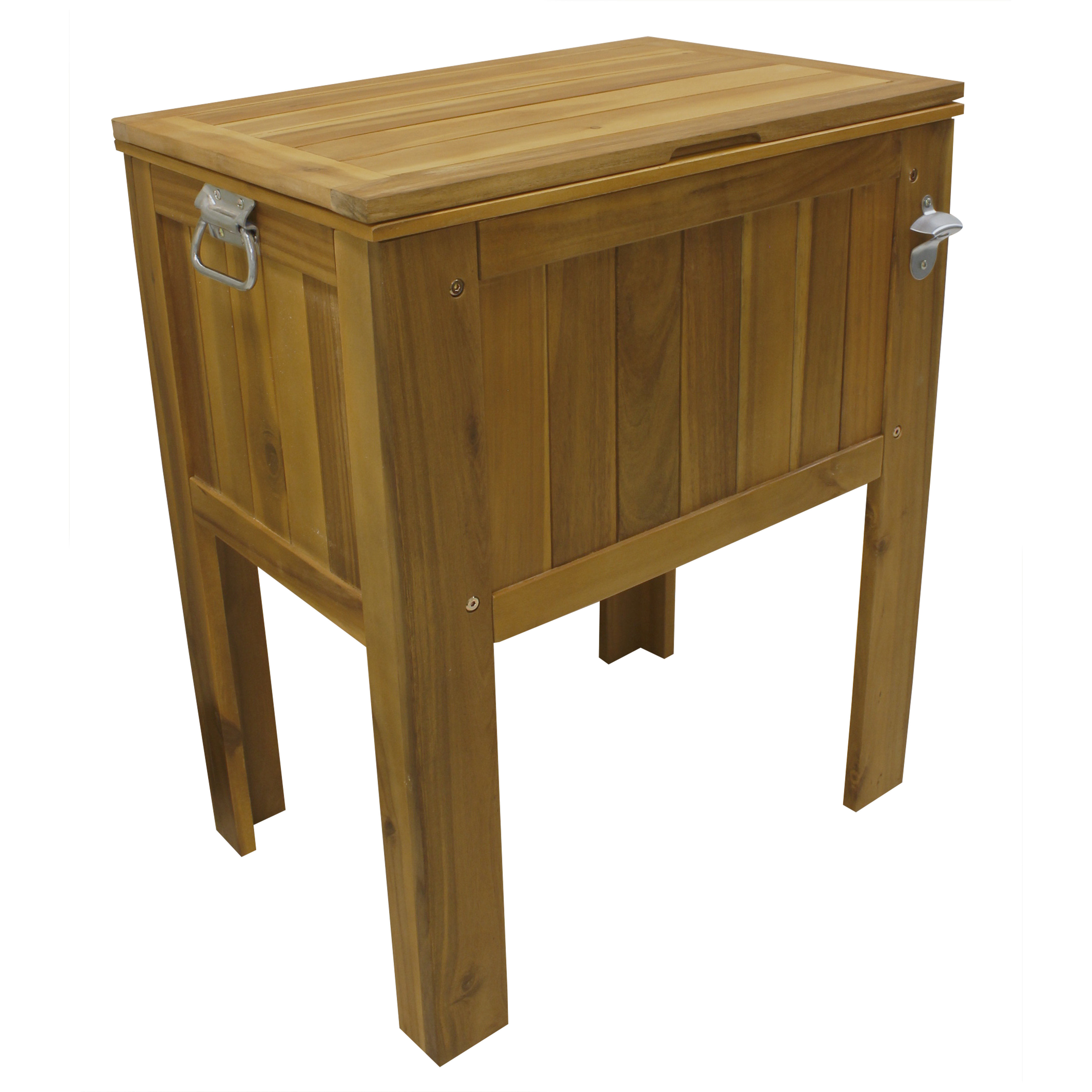 Patio Coolers You Ll Love Wayfair 56 Qt Amber Log Wooden Slat Country Cooler