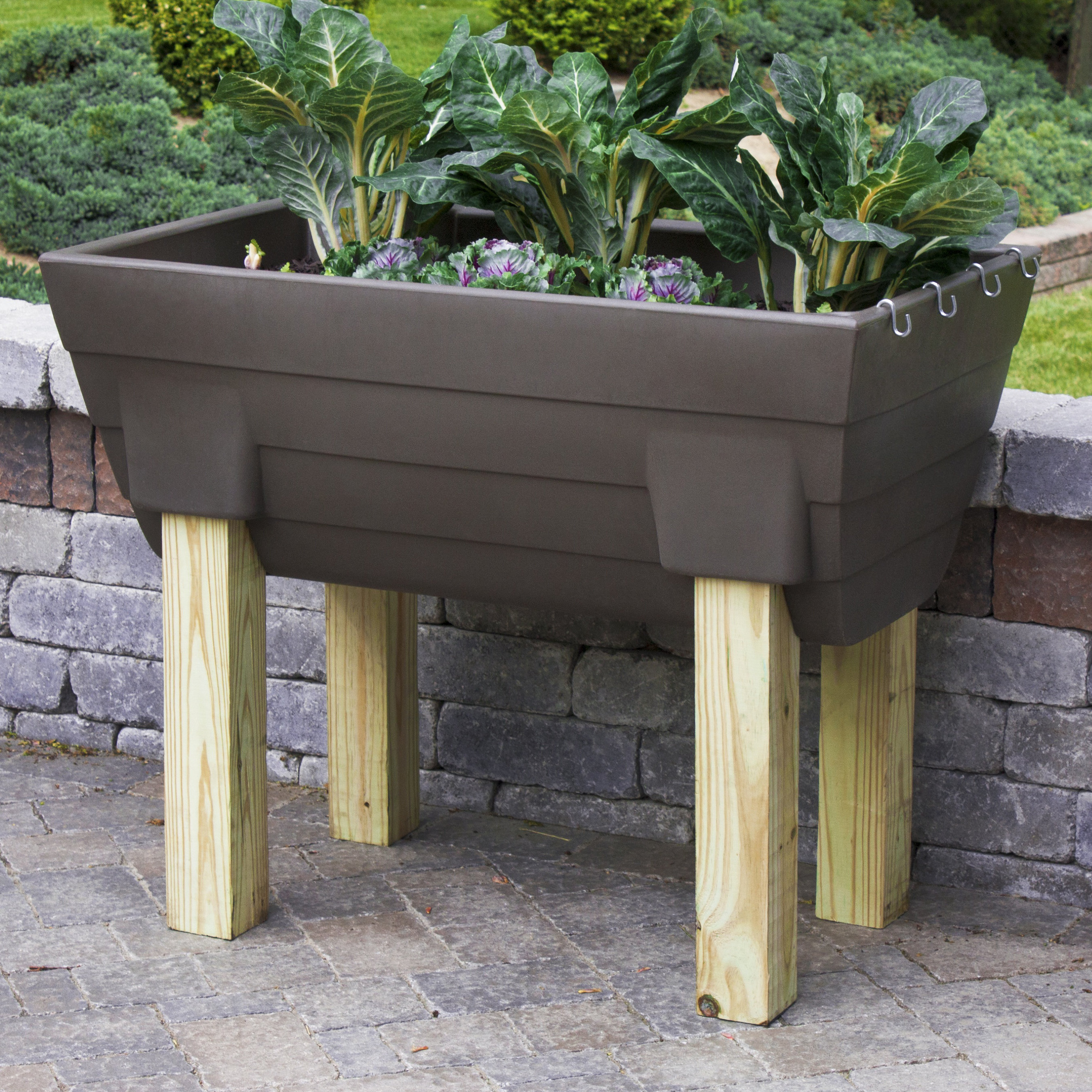 Good Ideas Garden Wizard 3.5 ft. x 2 ft. Plastic Raised Garden Planter