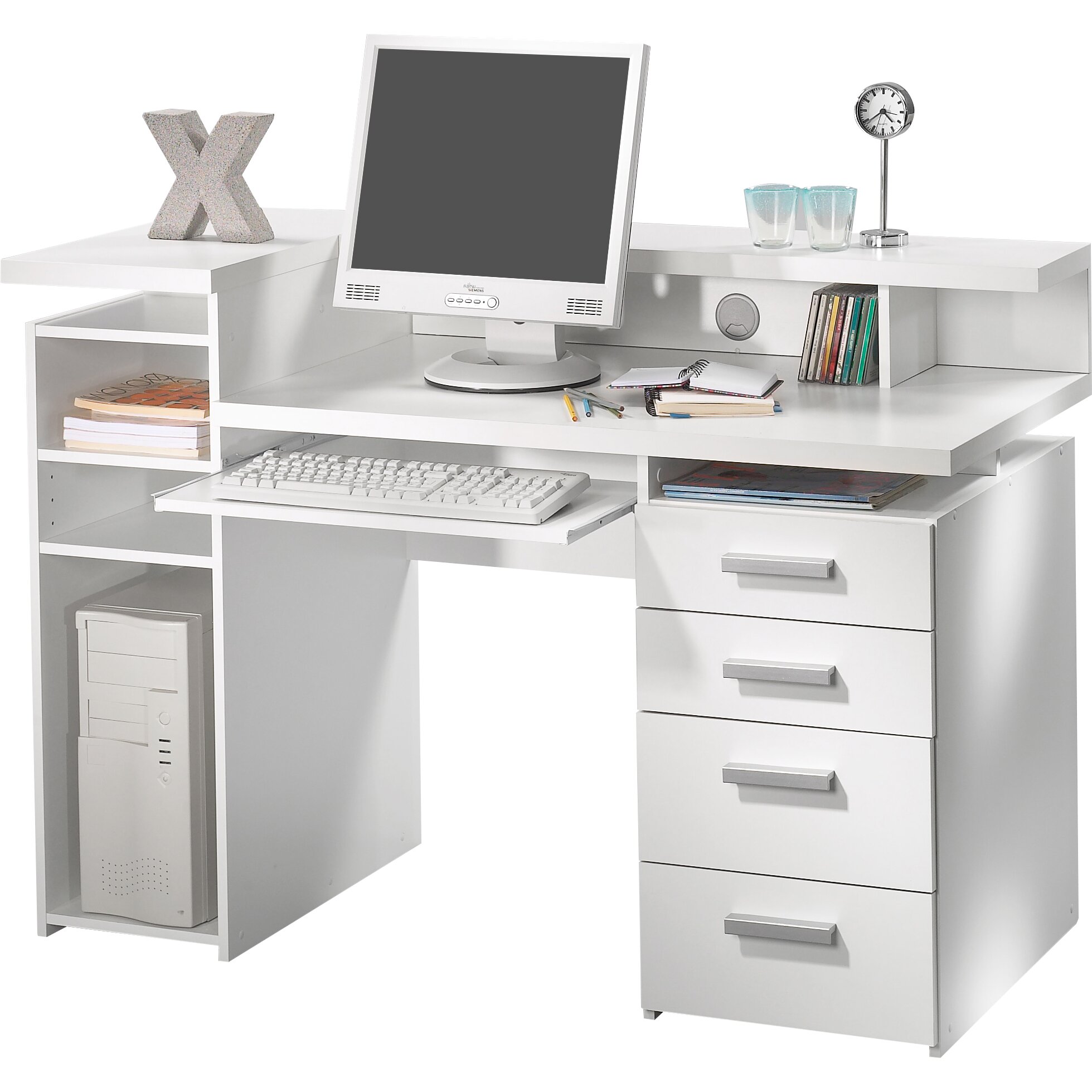 Tvilum Computer Desk with Keyboard Tray & Reviews | Wayfair UK