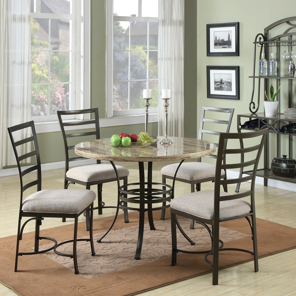 ACME Furniture Val 5 Piece Dining Set & Reviews | Wayfair