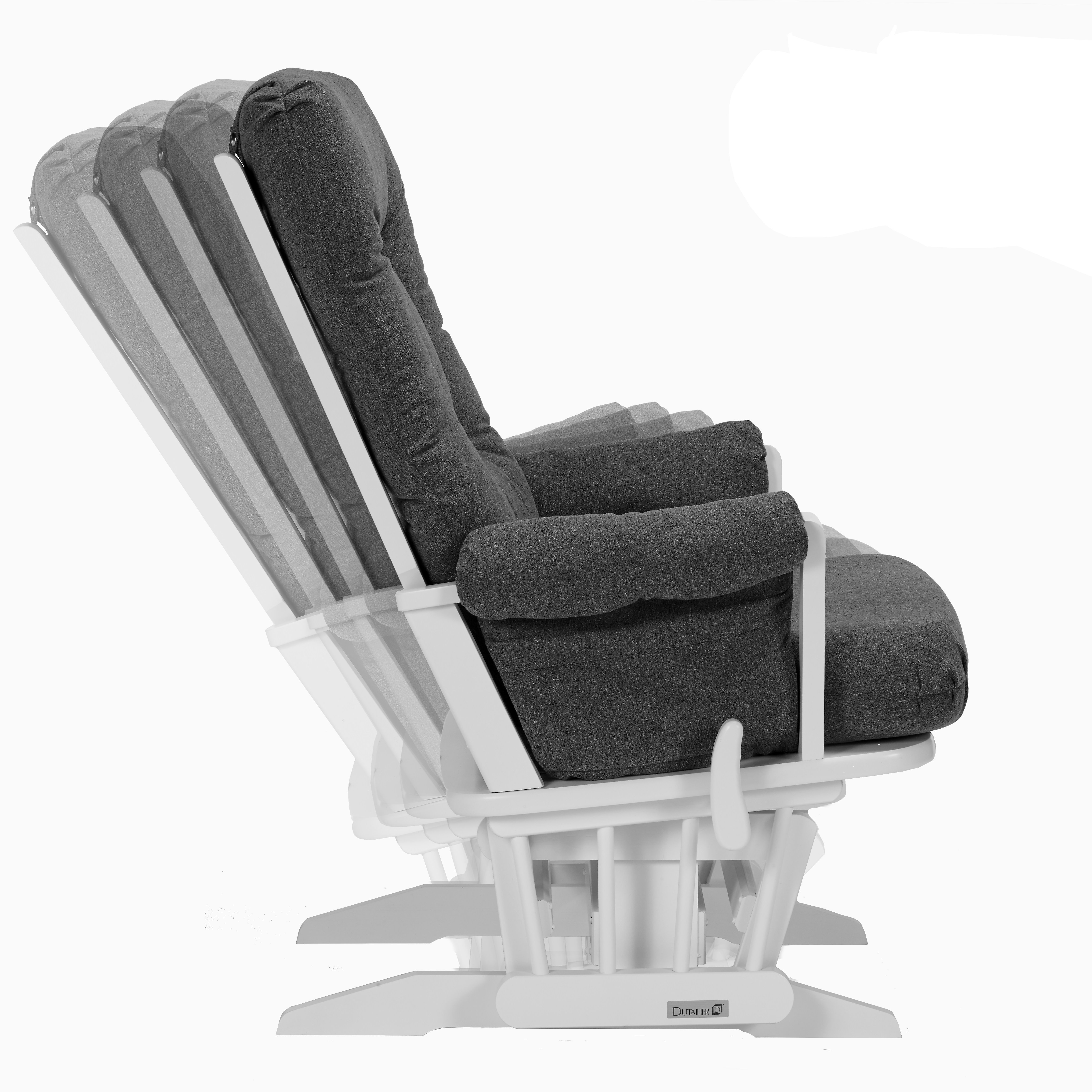 Dutailier MultiPosition Recline Modern Glider & Nursing Ottoman