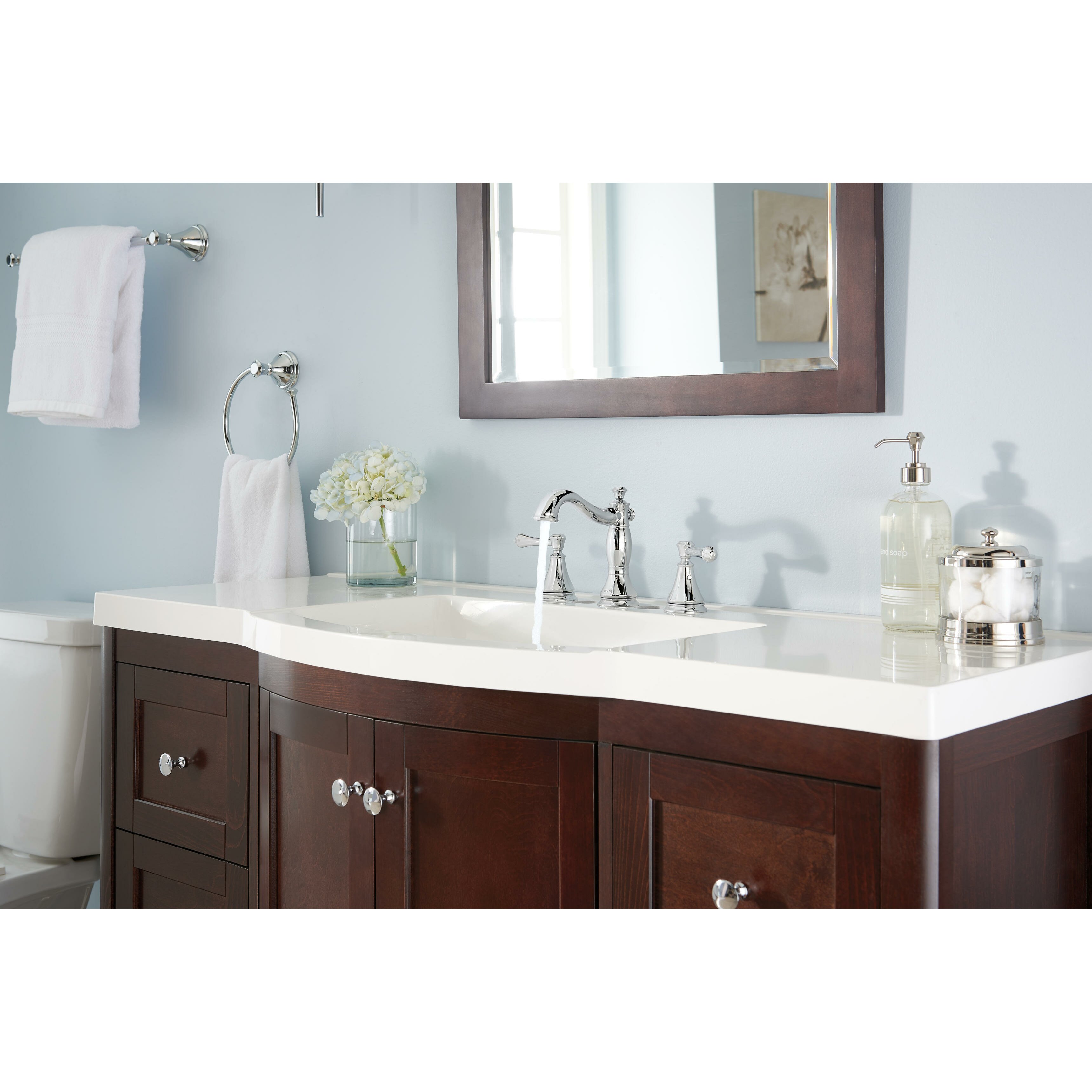 Delta Cassidy™ Standard Bathroom Faucet Double Handle ...