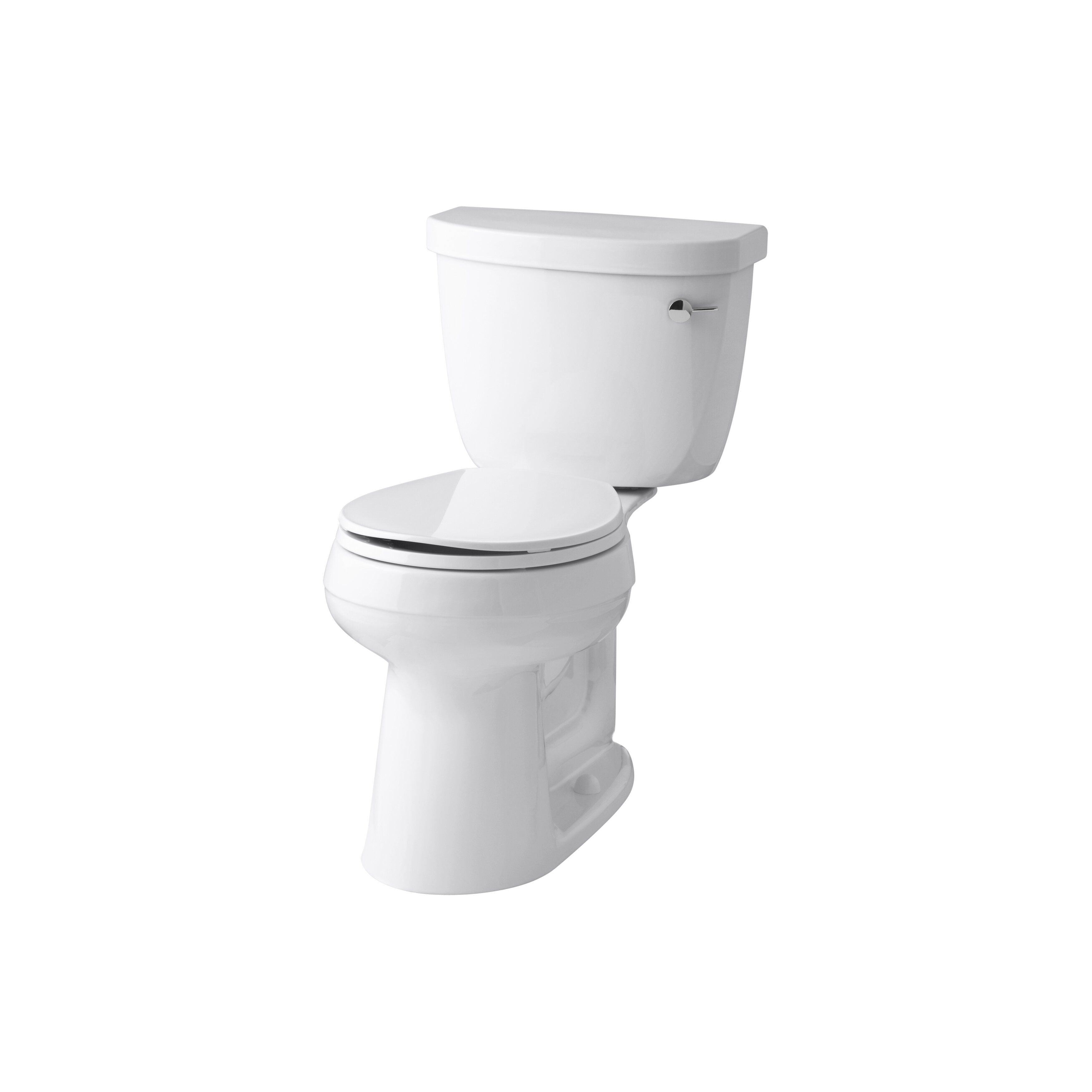 Kohler Cimarron Comfort Height Two-Piece Round-Front 1.28 GPF Toilet ...