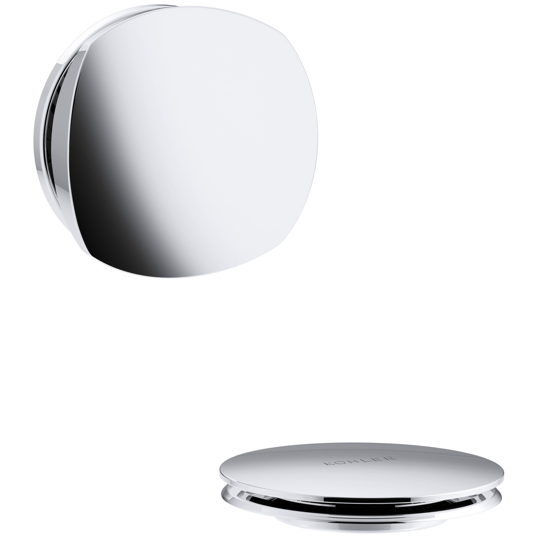 Kohler Pureflo Rotary Turn Bath Drain Trim Reviews Wayfair Kohler Pureflo Rotary Turn Bath Drain Trim