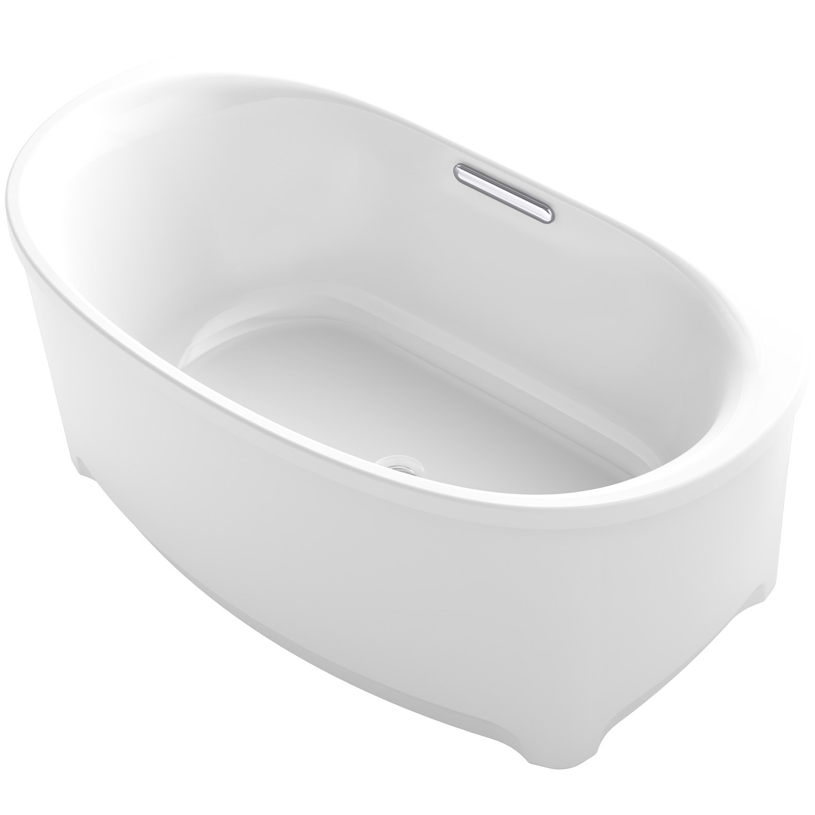 Kohler Underscore Oval Freestanding Bath Reviews Wayfair Kohler Underscore Oval Freestanding Bath
