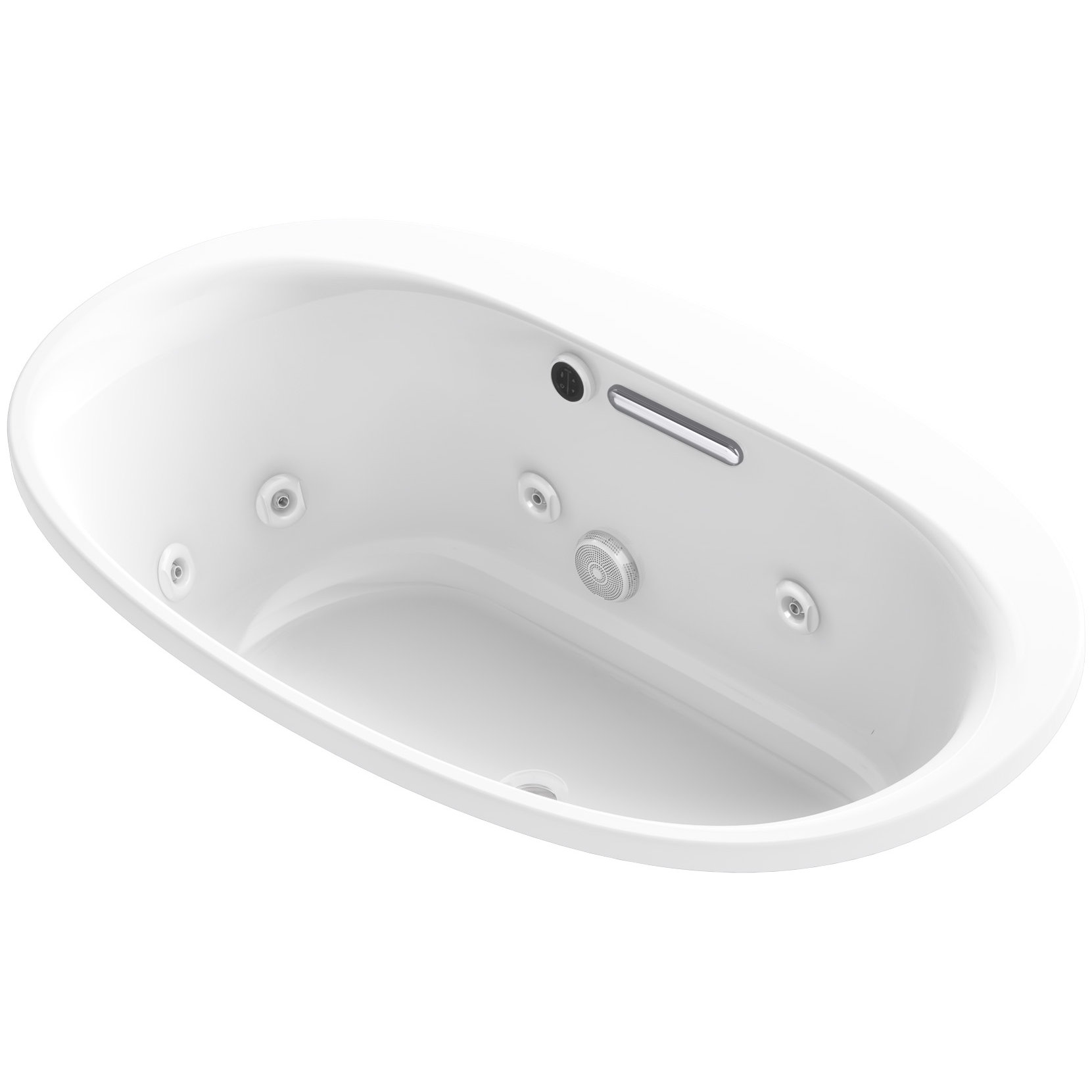 Kohler Underscore Oval Drop In Whirlpool Bath With Heater Without Kohler Underscore Oval Drop In Whirlpool Bath With Heater Without Jet Trim