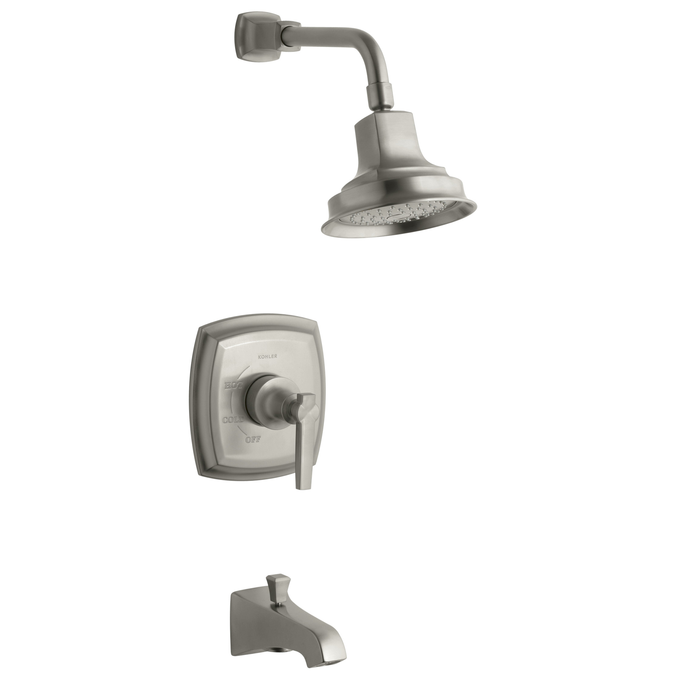 Kohler Margaux Rite Temp Pressure Balancing Bath And Shower Faucet Kohler Margaux Rite Temp Pressure Balancing Bath And Shower Faucet Trim With Lever Handle Valve