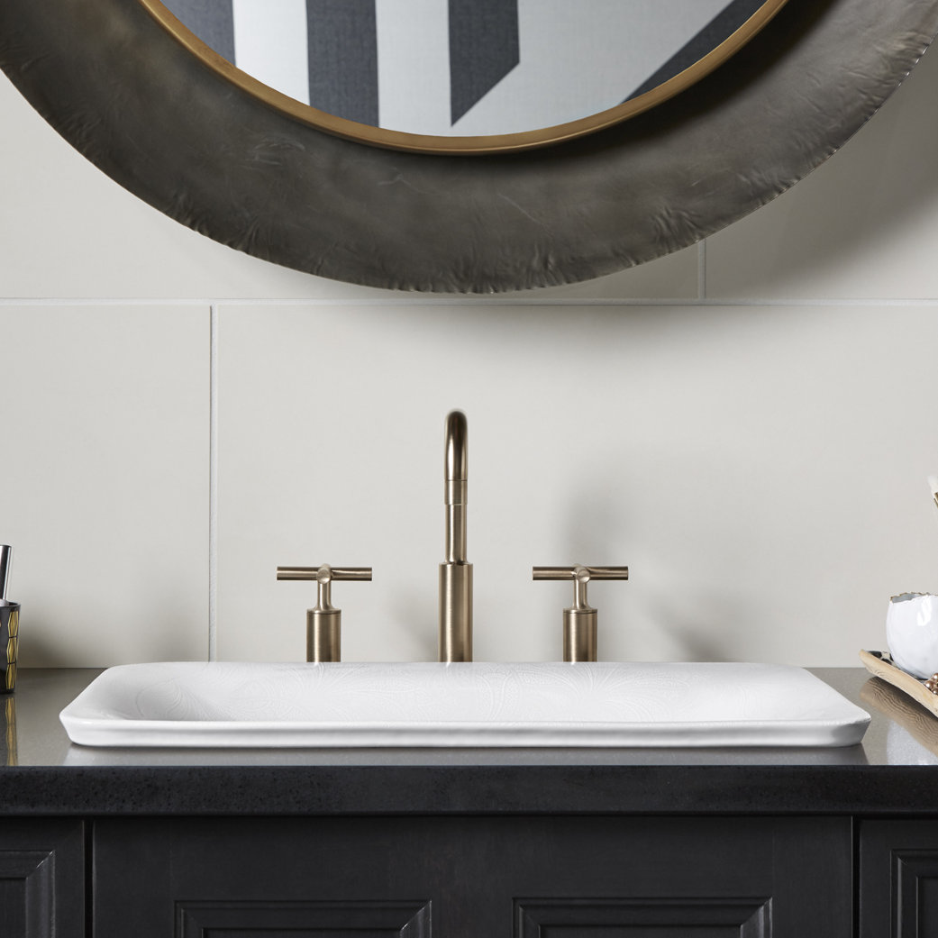 Kohler Sartorial Paisley on Carillon Wading Pool® Rectangular Above